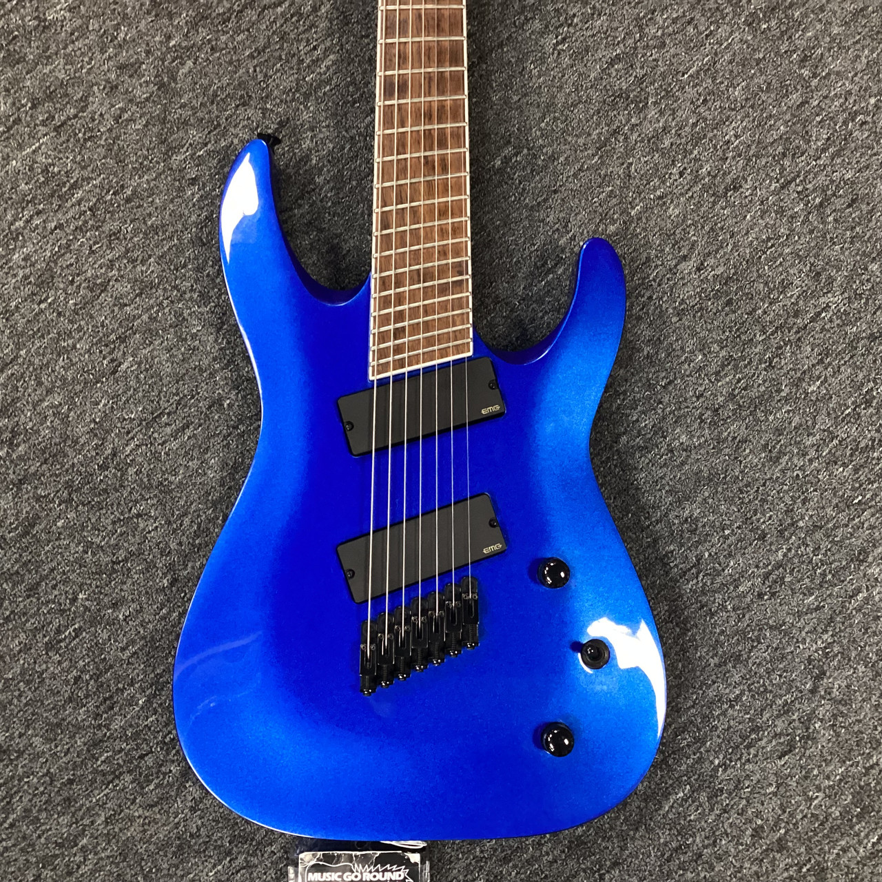 Used Jackson SLAT7 MS Modern Metal Electric Guitar Blue 6-String