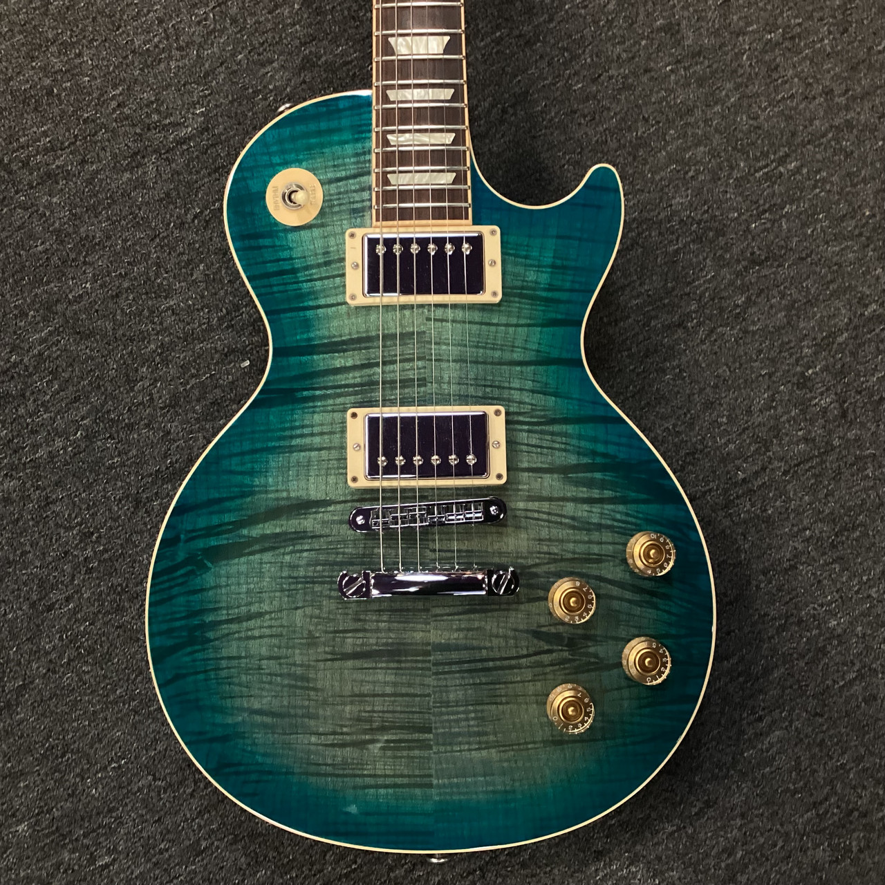 Used Gibson LES PAUL STANDARD LP Type Electric Guitar Blue 6-String