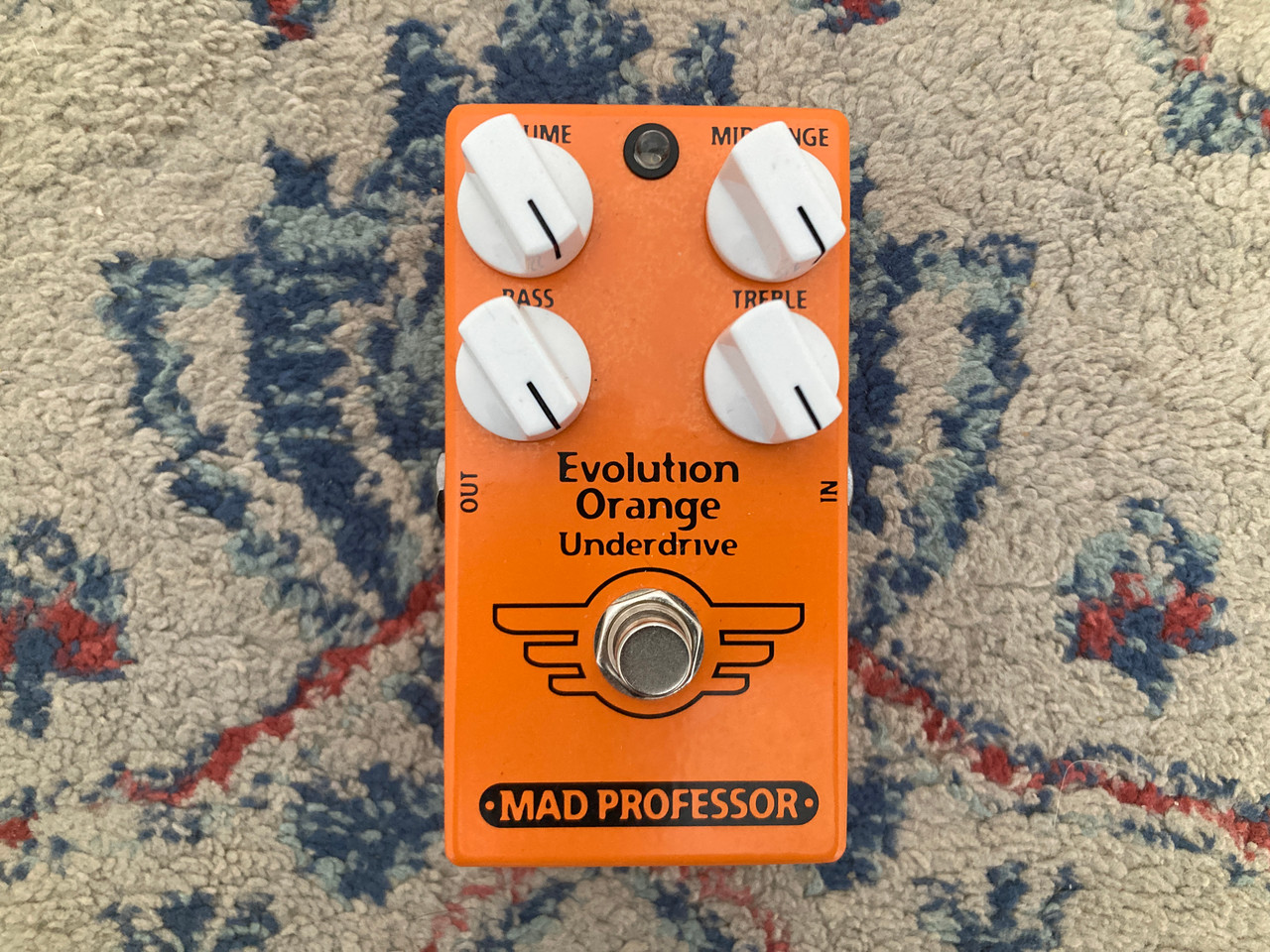 【国内在庫】 Professor Mad Used EVOLUTION Pedal Overdrive UNDERDRIVE ORANGE ギター