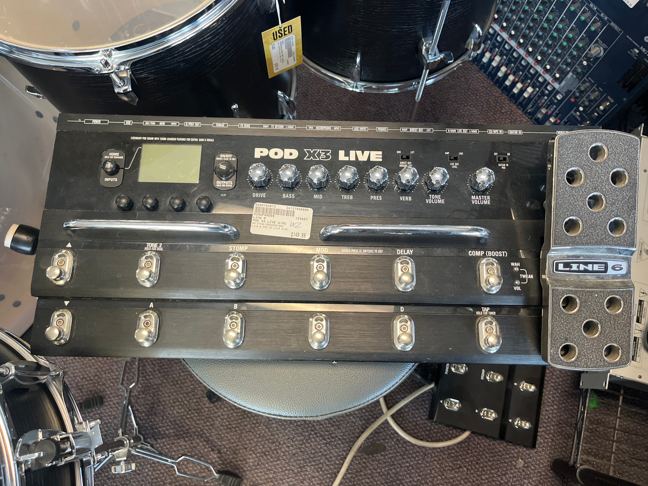 Used Line 6 POD X3 LIVE W/AC Guitar Effect