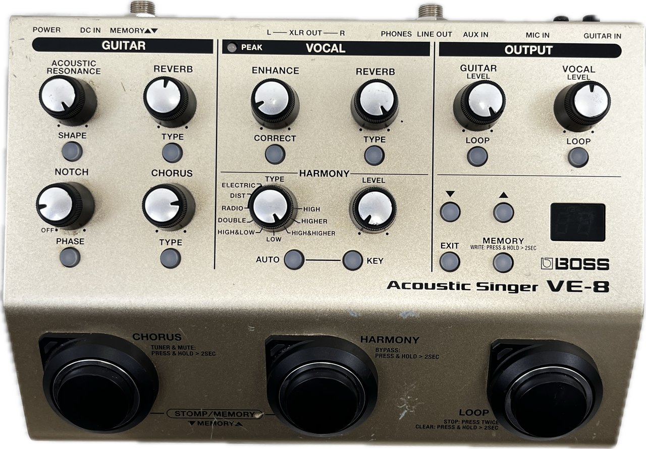 BOSS VE-8 Acoustic Singer 中古 Used Boss VE-8 ACOUSTIC SINGER Guitar Effects Pedal