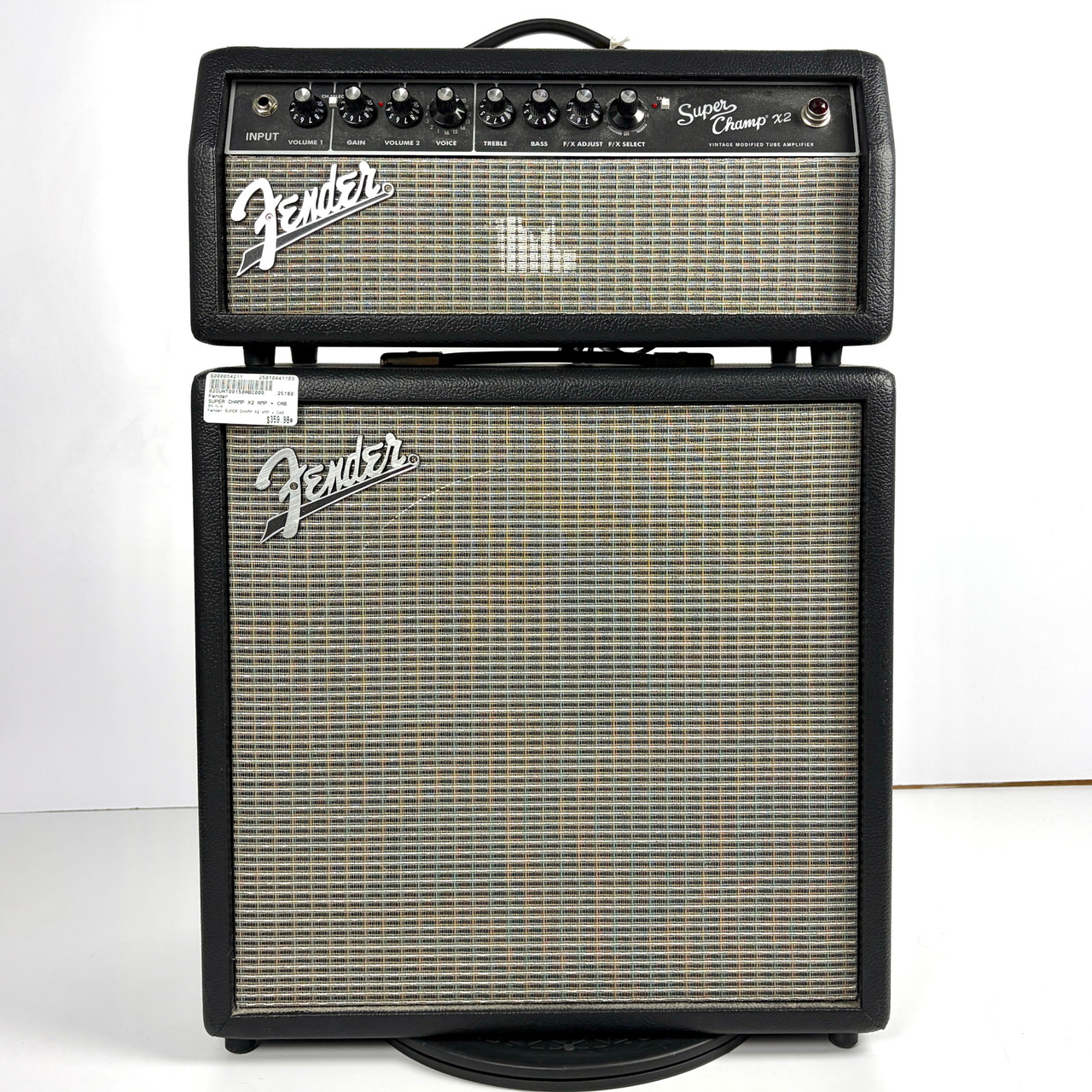 Used Fender Super Champ X2 Tube Guitar Amplifier Head and Cabinet