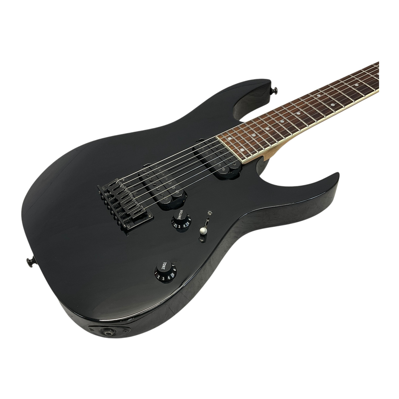 Used Ibanez RG 7321 Electric Guitar Black 7-String