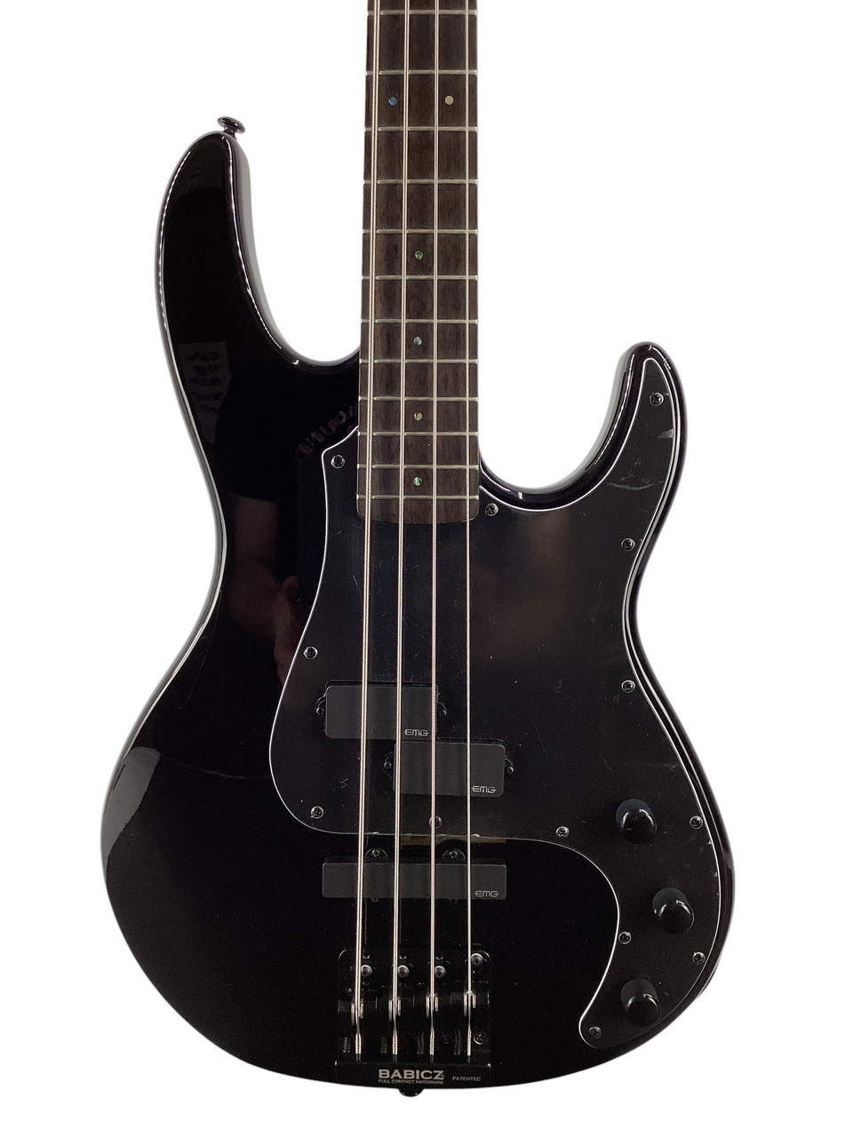 Used LTD AP-4 P/J BASS P Type Bass Guitar Black 4-String