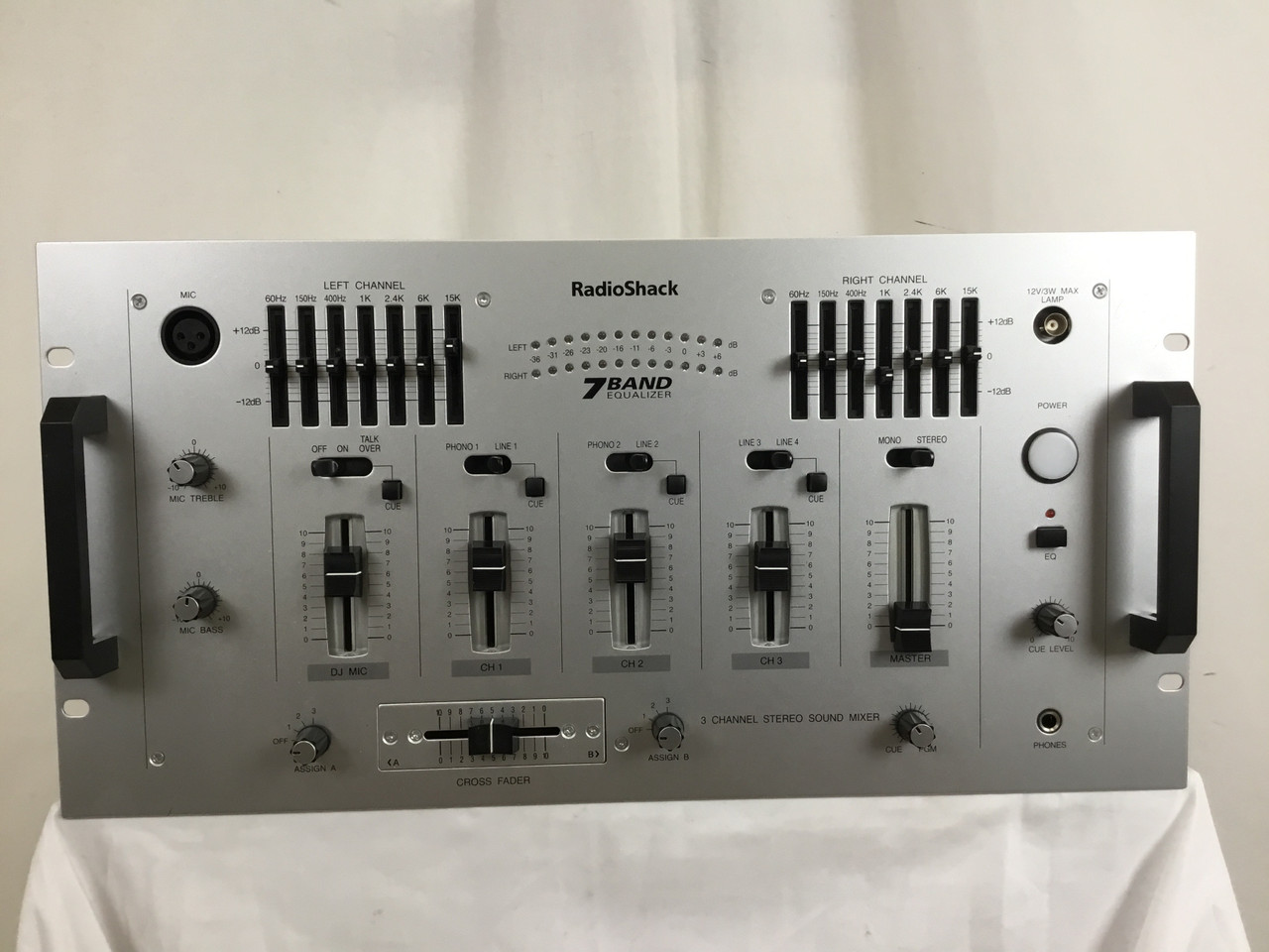 訳あり品 Radio Shack dj mixer 3 channel Used Radio Shack STEREO 3 CHANNEL MIXER DJ Mixer
