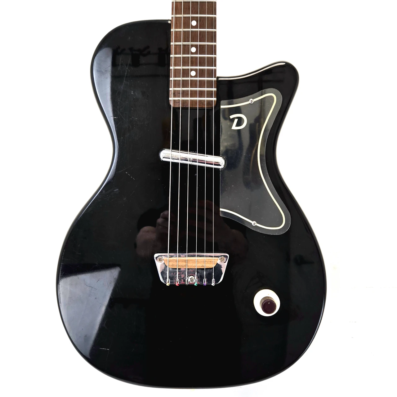 Used Danelectro 56 U-1 REISSUE MIK LP Type Electric Guitar Black 6