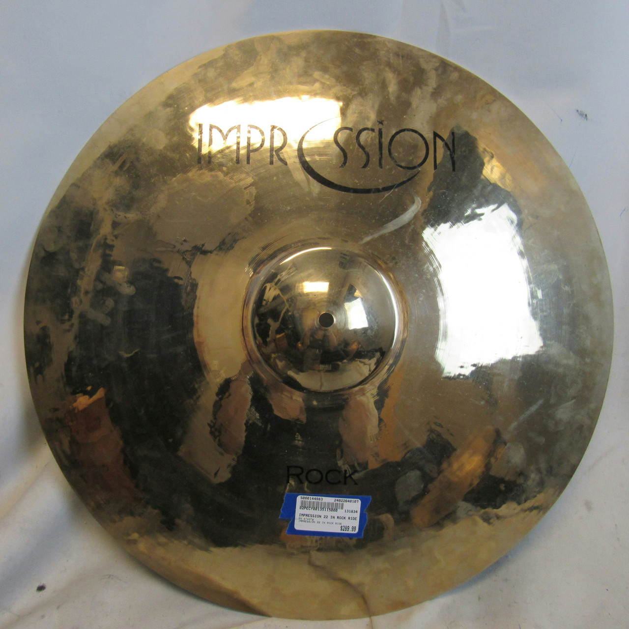 Used IMPRESSION 22 IN ROCK RIDE Cymbals 22