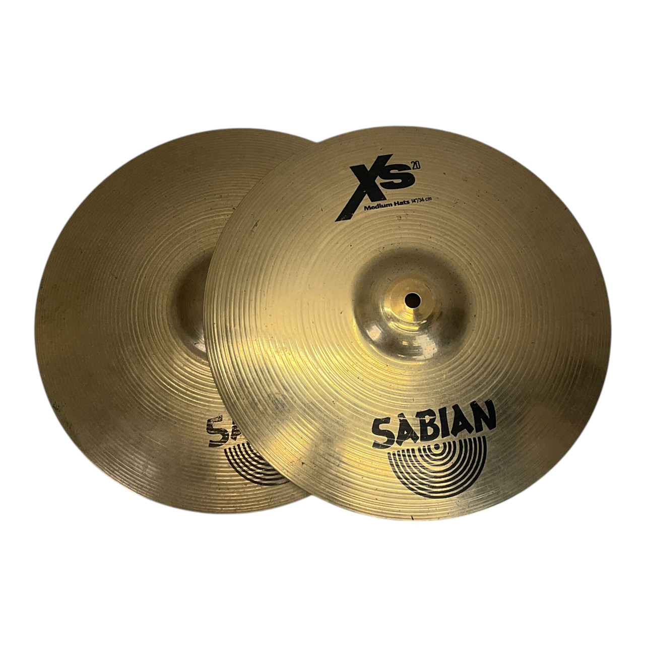 Used Sabian XS20 Medium Hi Hat Cymbals 14