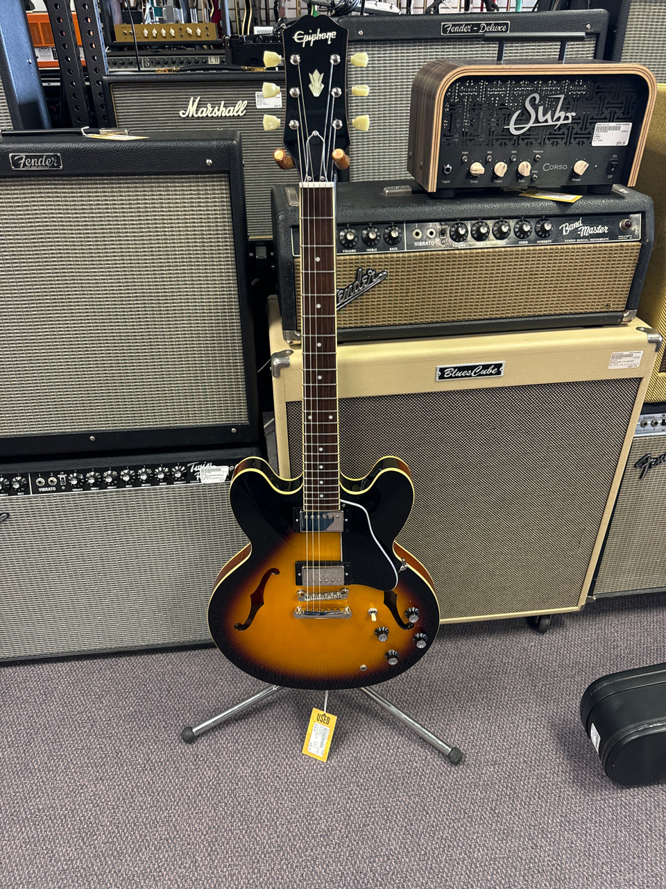 Used Epiphone ES-335 IG Electric Guitar Sunburst 6-String