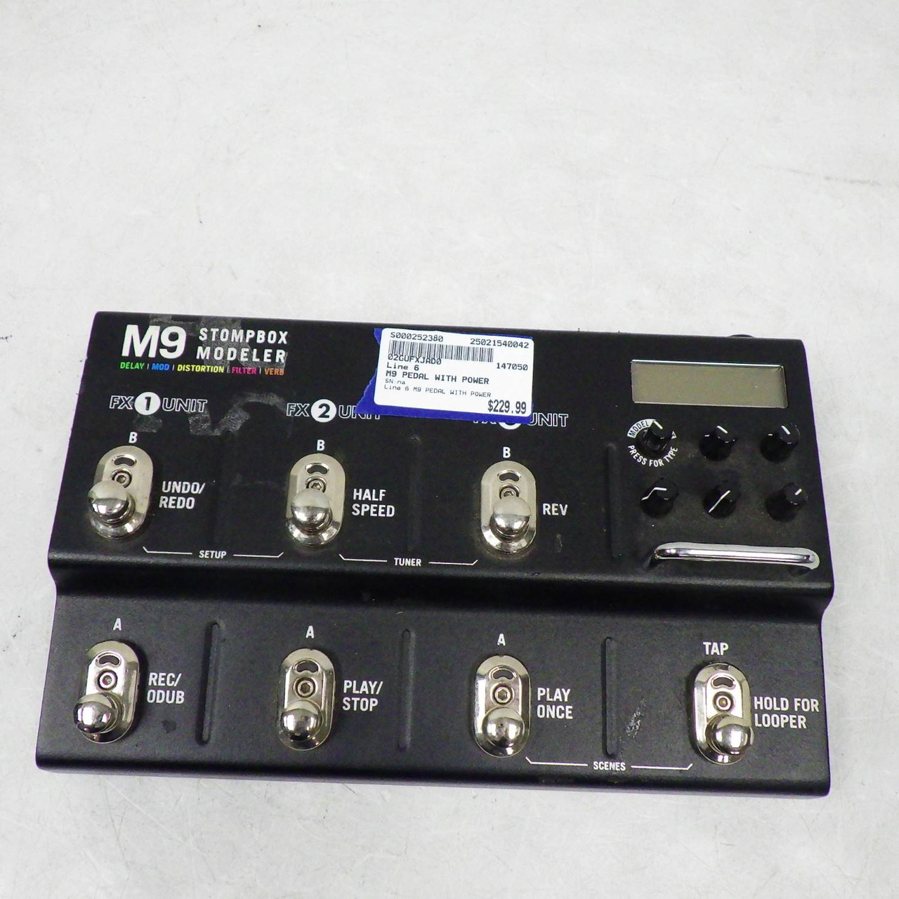 Used Line 6 M9 PEDAL WITH POWER Multi-FX Pedal