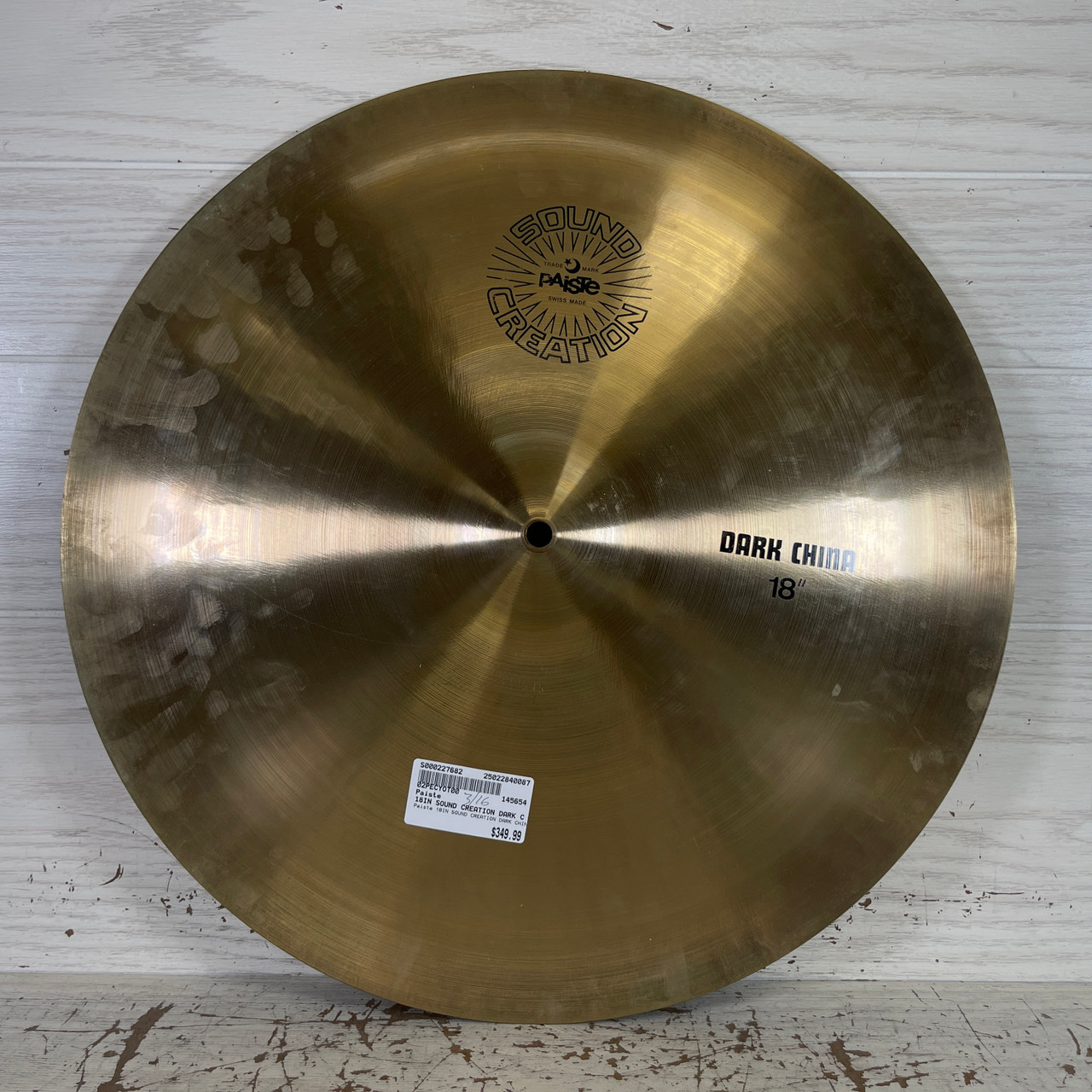 Used Paiste 18IN SOUND CREATION DARK CHINA China Cymbal 18