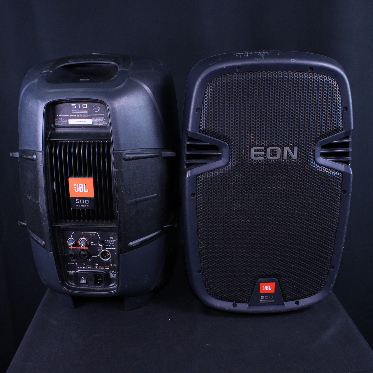 Used JBL EON 510 POWERED SPEAKER PAIR Powered Full Range Speaker