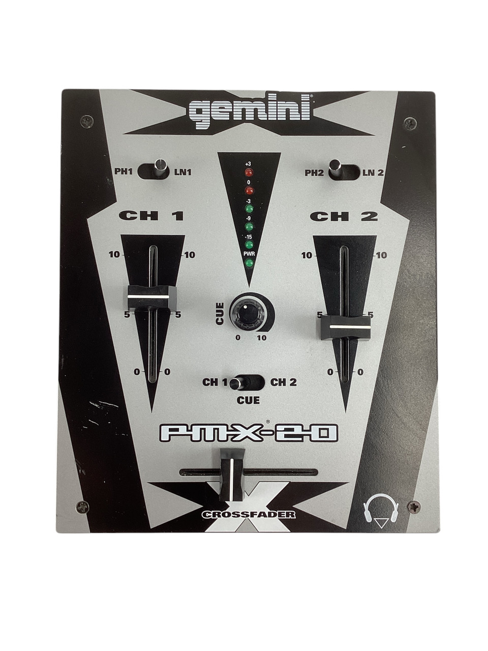 Used Gemini PMX-20 CROSSFADER W/AC DJ Mixer