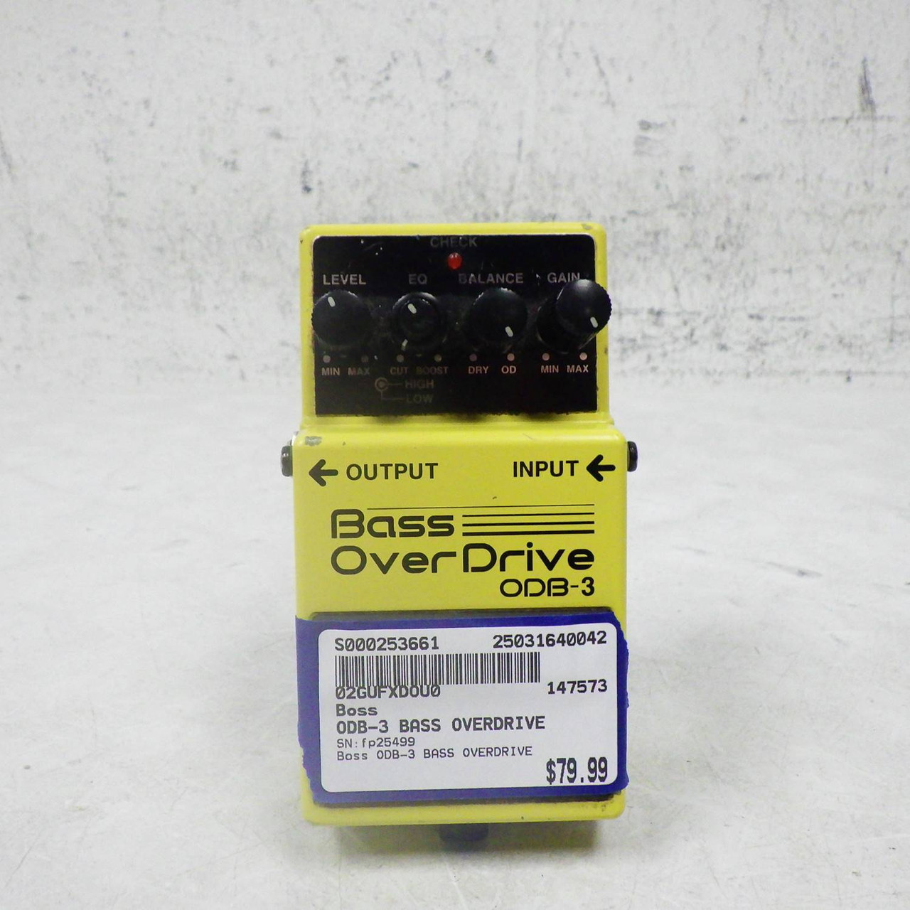 超特価激安 ODB-3 Boss Used BASS Pedal Overdrive OVERDRIVE ギター