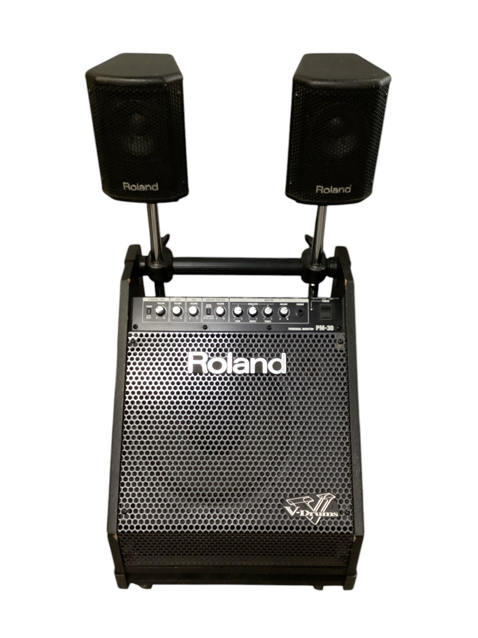 Used Roland DRUM MONITOR PM-30 W/ SATELITTES Percussion