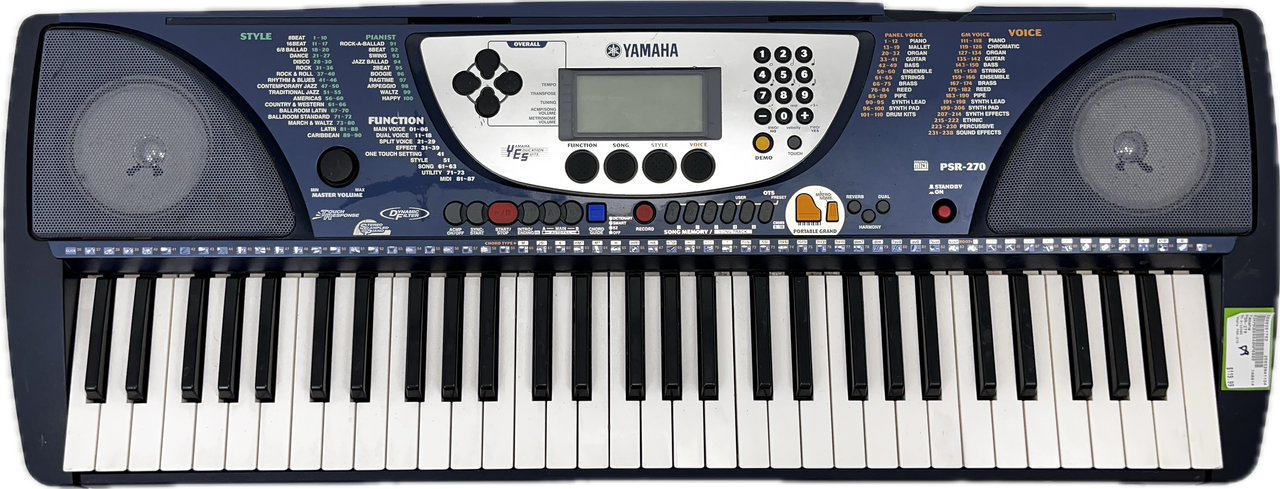 Used Yamaha PSR-270 61-Key Keyboard 61-Key