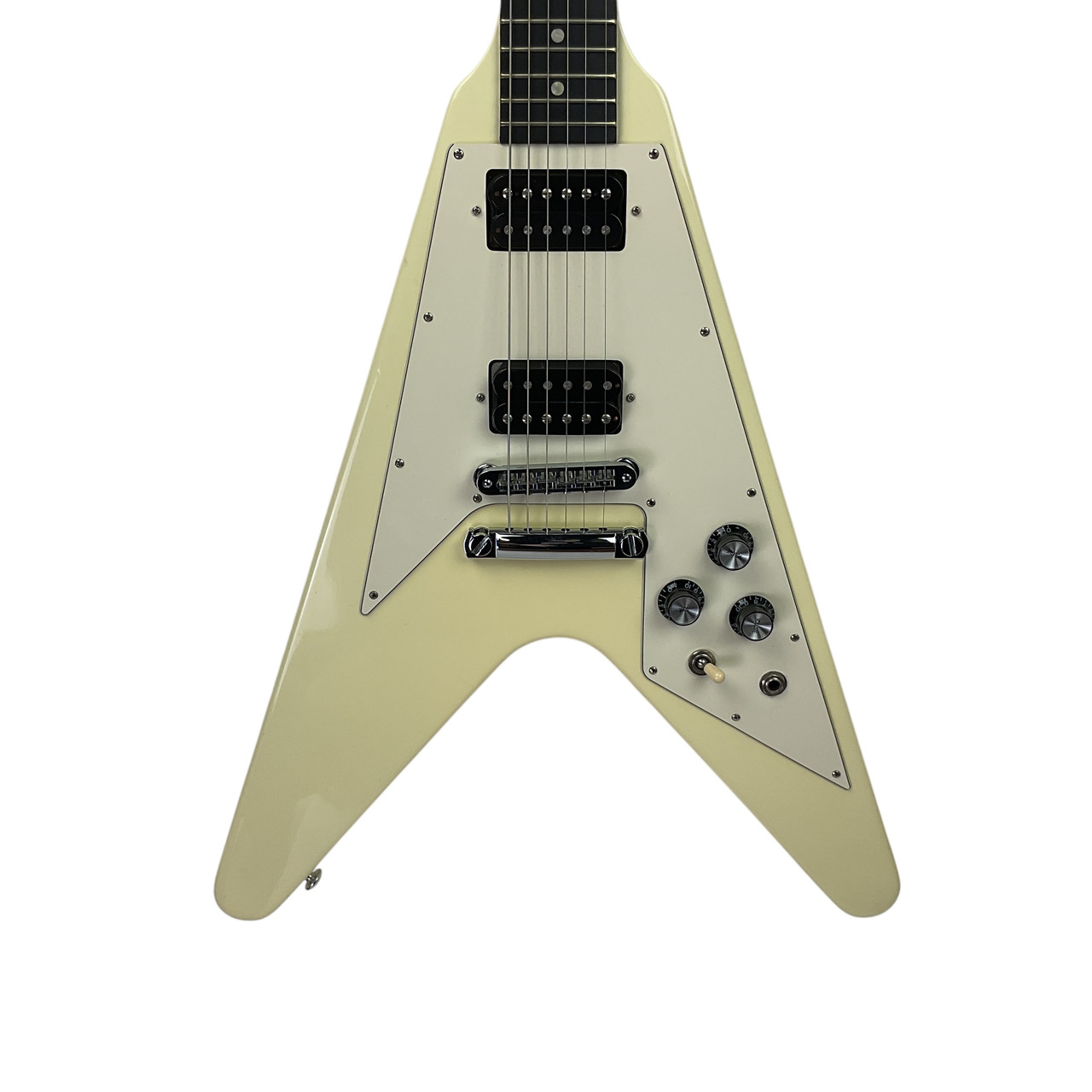 OUTLET SALE- 訳あり品など大放出 Used Gibson FLYING V Pointy Electric Guitar White 6-String ギター