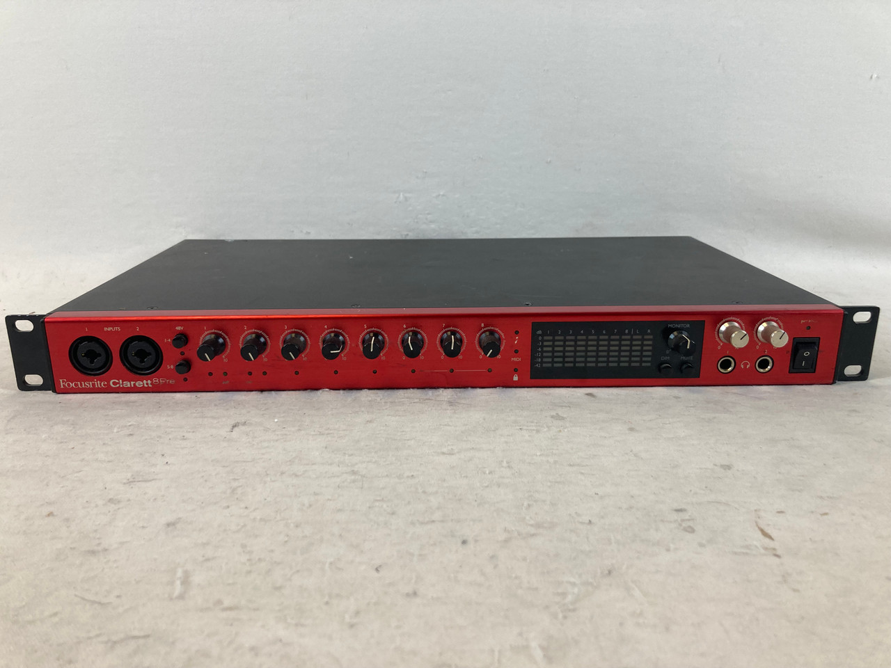 Used Focusrite CLARETT 8PRE THUNDERBOLT Interface Used Focusrite CLARETT 8PRE THUNDERBOLT Interface