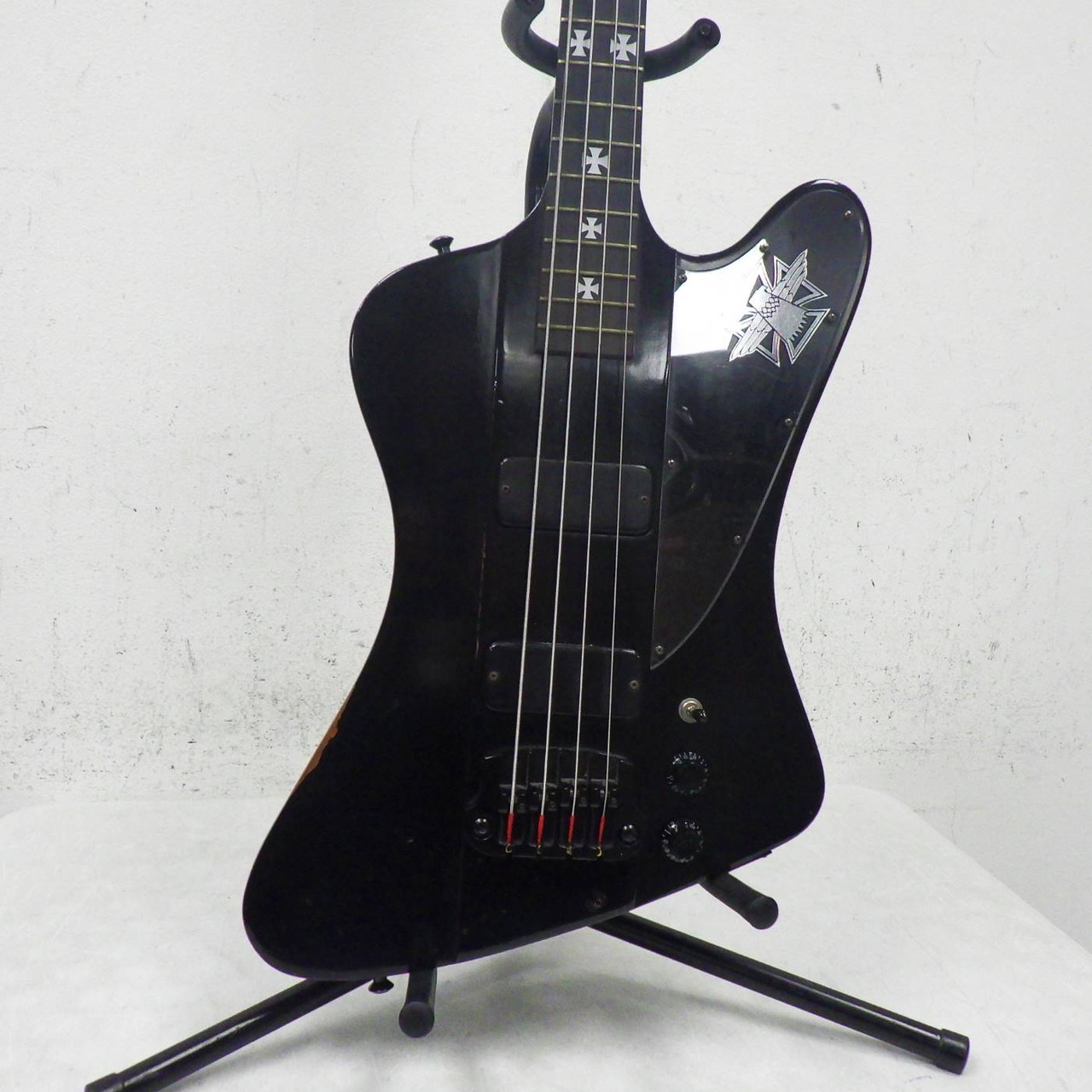 Used Gibson NIKKI SIXX THUNDERBIRD BASS Bass Guitar Black 4
