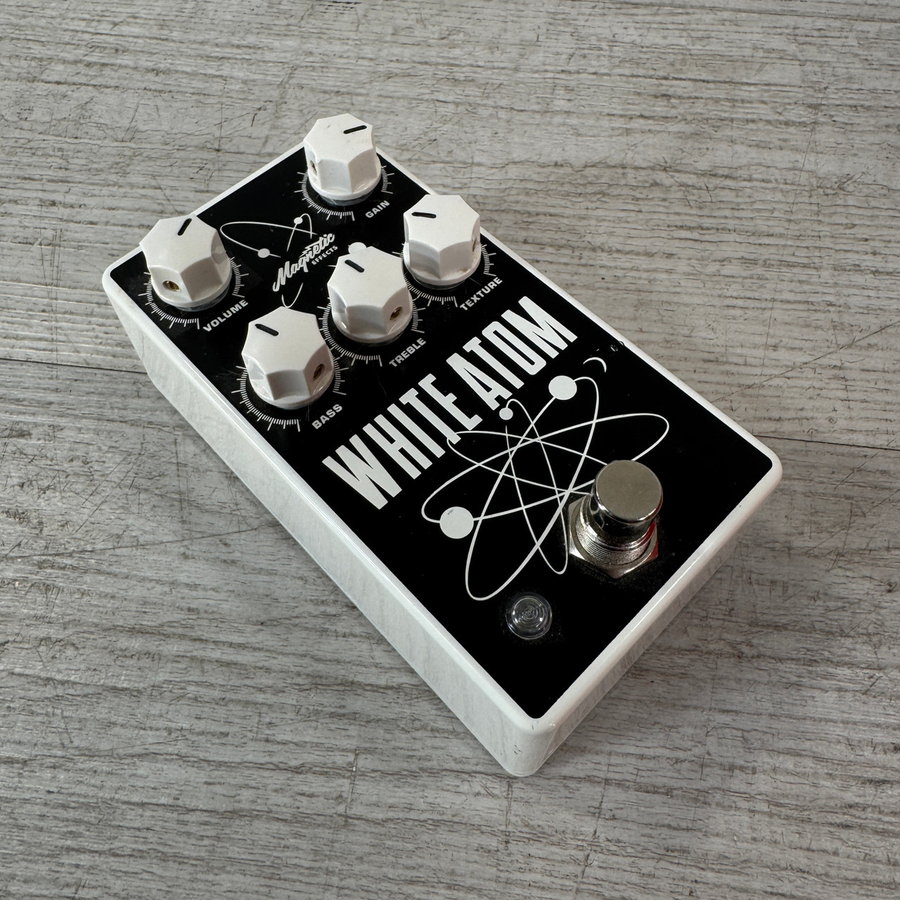 Used Magnetic Effects White Atom Fuzz Pedal