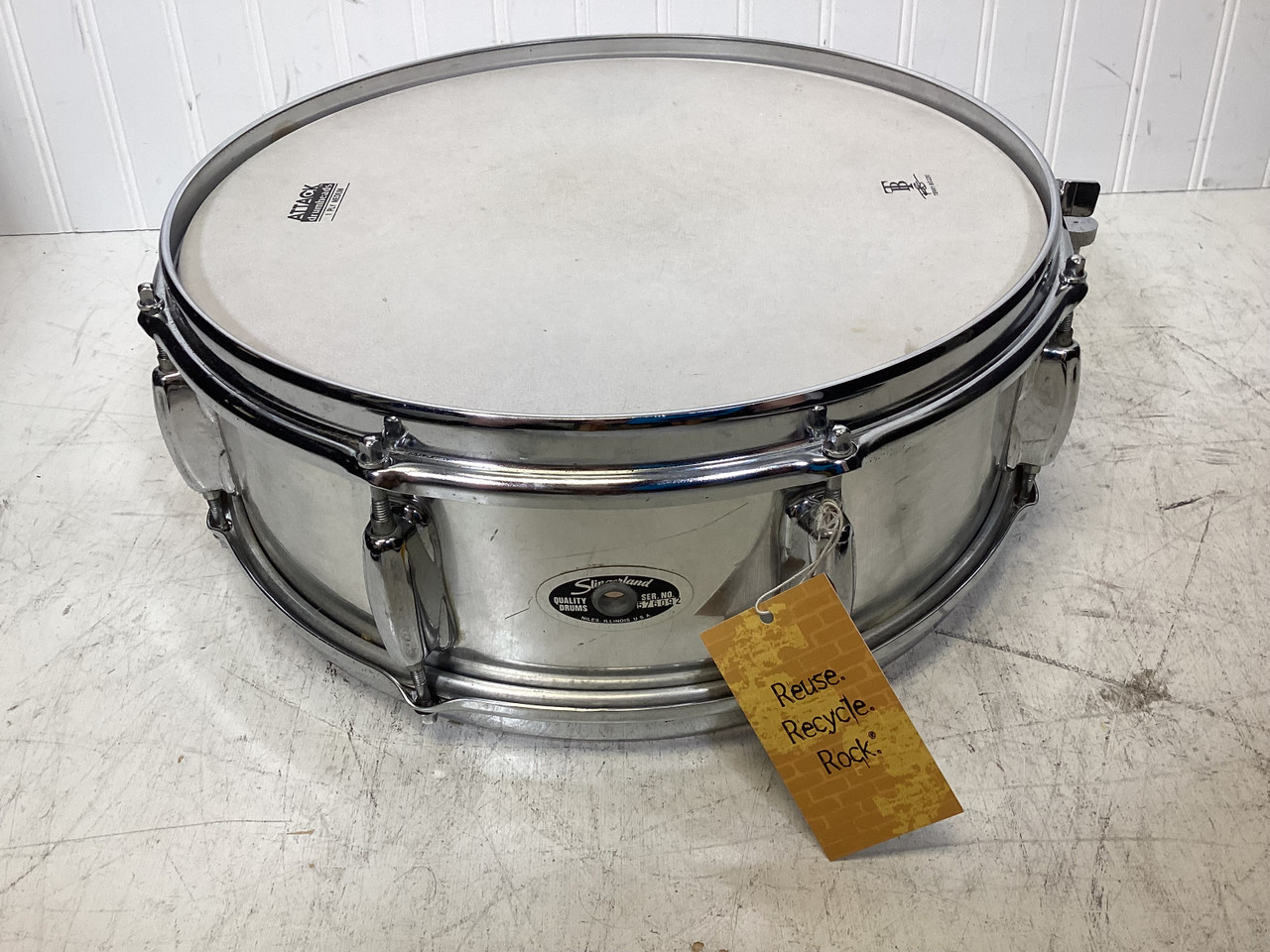 【中古】「非常に良い」［CD］Drum Music Land Used Slingerland 1980S NILES CHROME/WOOD Vintage Metal Snare Drum 14