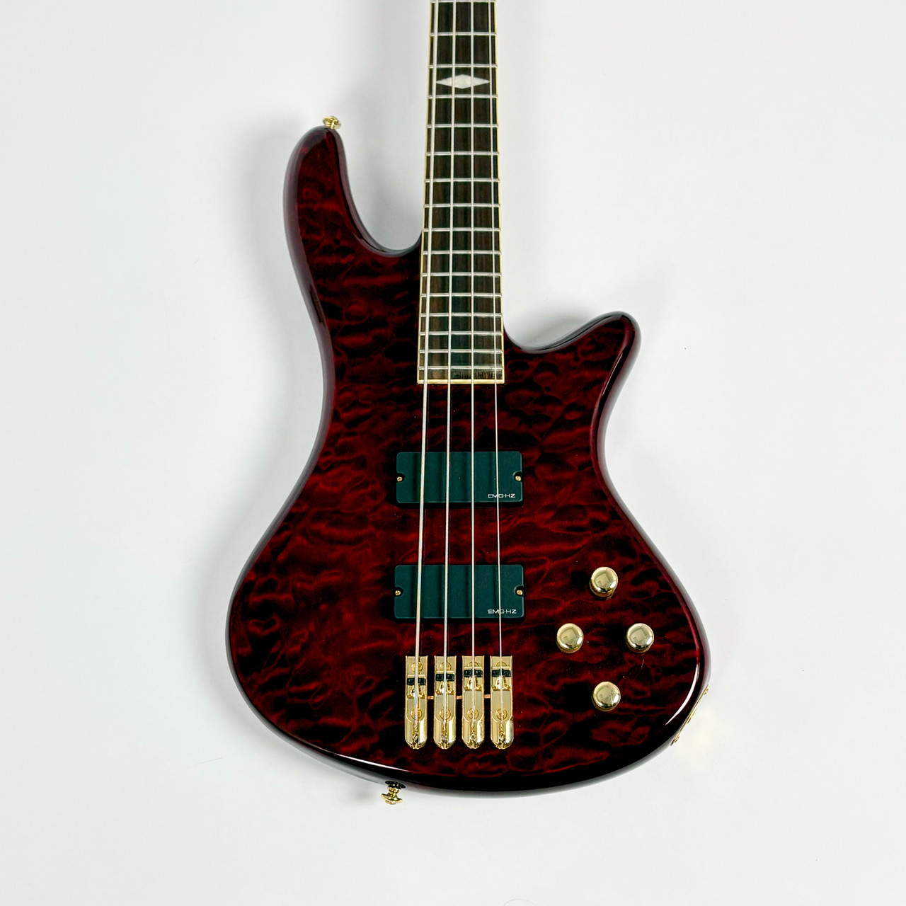 Used Schecter ELITE 4 Bass Guitar Red 4-String