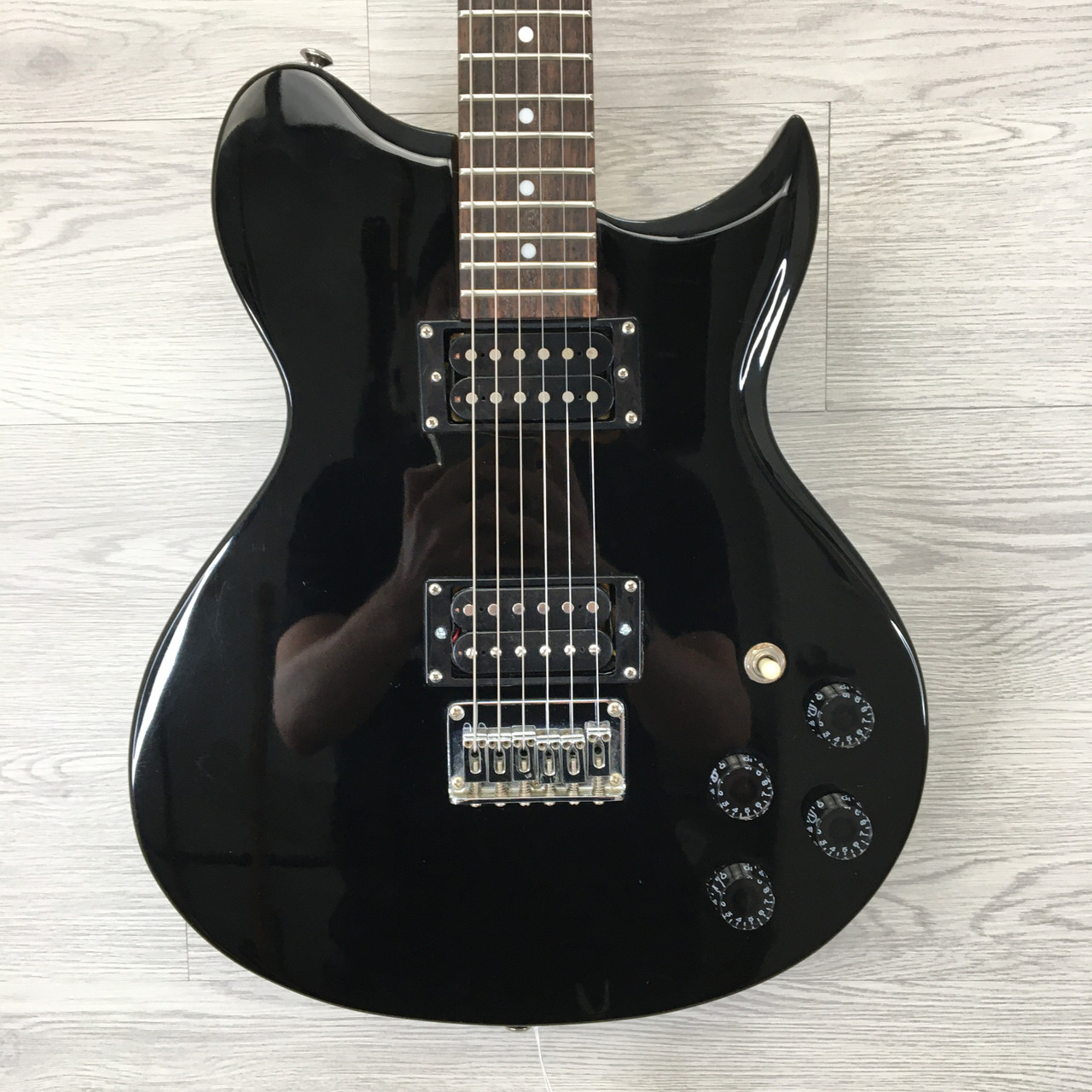 Used Washburn WI14 ELECTRIC GUITAR LP Type Electric Guitar Black 6