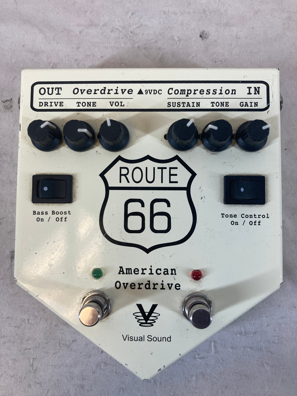 Used Visual Sound ROUTE 66 AMERICAN OVERDRIVE Multi-FX Pedal