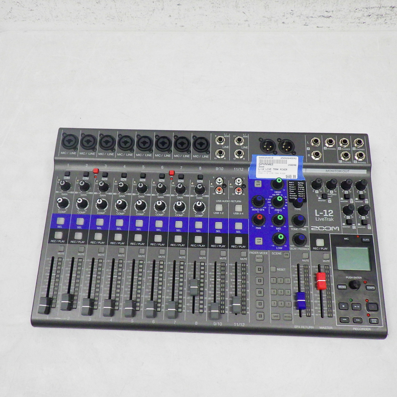 Used Zoom L-12 LIVE TRAK MIXER Mixing Console