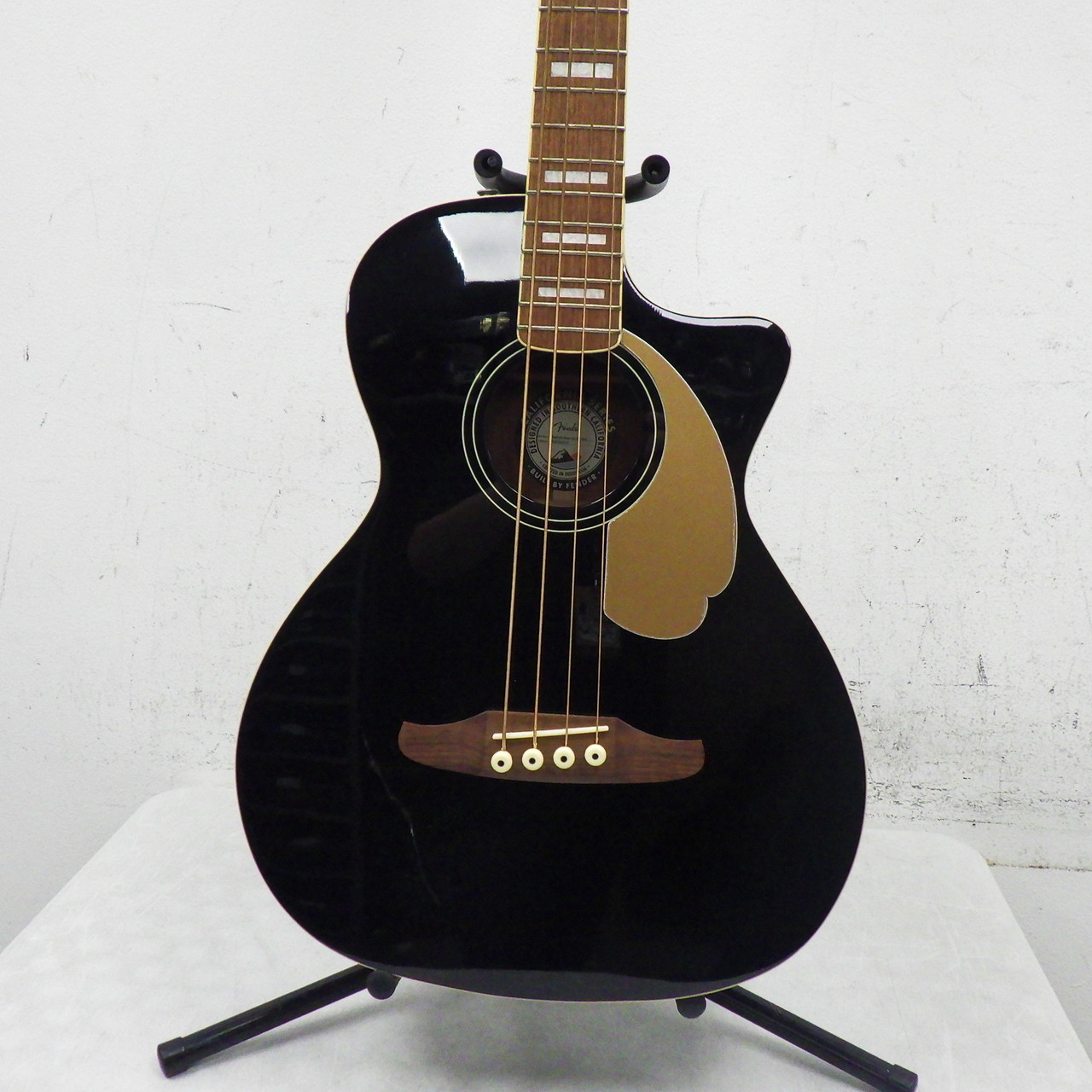 Used Fender KINGMAN BASS V2 Acoustic Bass Guitar Black 4-String