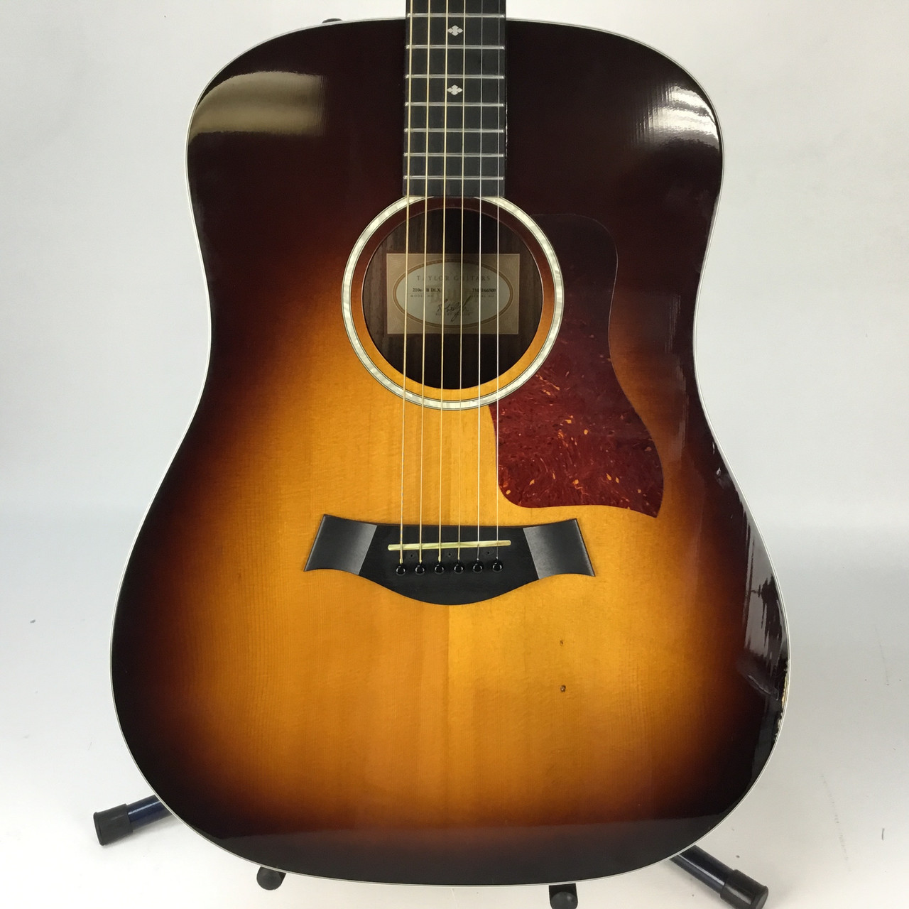 Used Taylor 210E DLX Solid Top Acoustic Guitar Sunburst