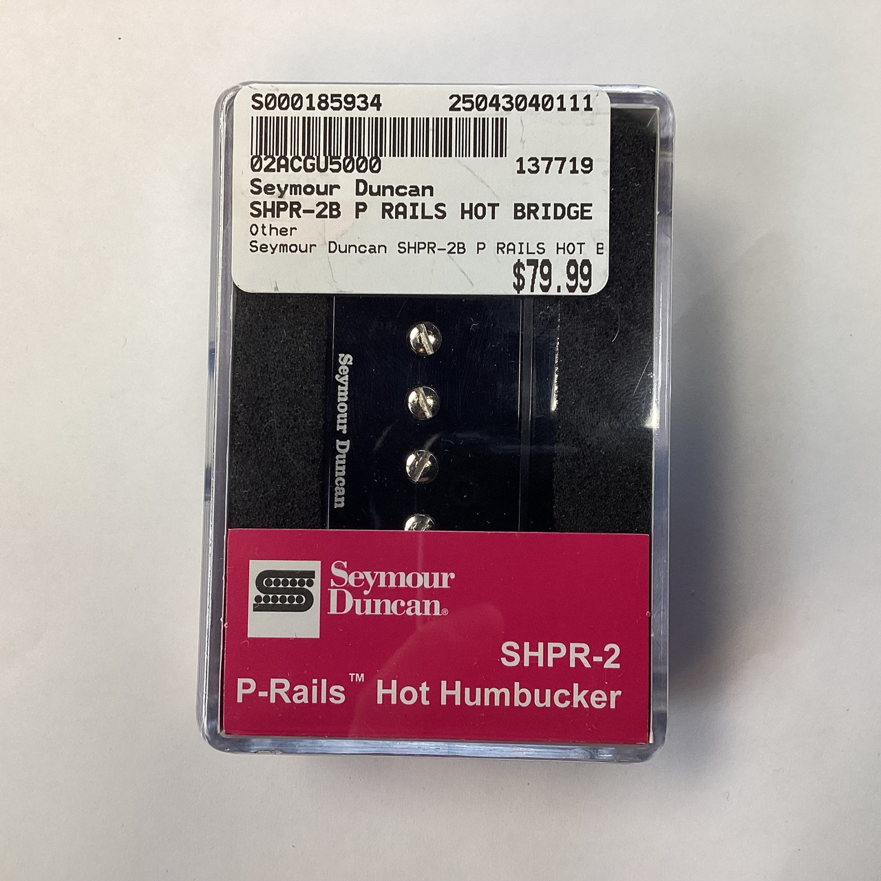 Used Seymour Duncan SHPR-2B P RAILS HOT BRIDGE Guitar Pickup Used Seymour Duncan SHPR-2B P RAILS HOT BRIDGE Guitar Pickup