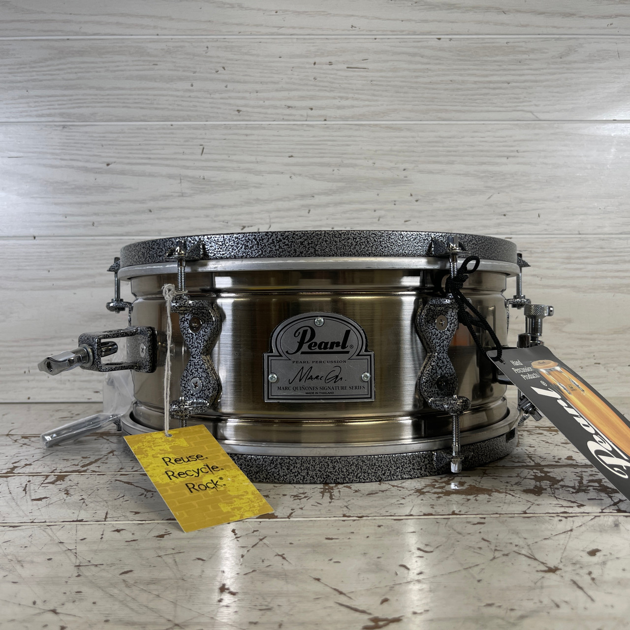 Used Pearl 12X5 MARC QUINONES Q-POPPER SNARE Metal Snare
