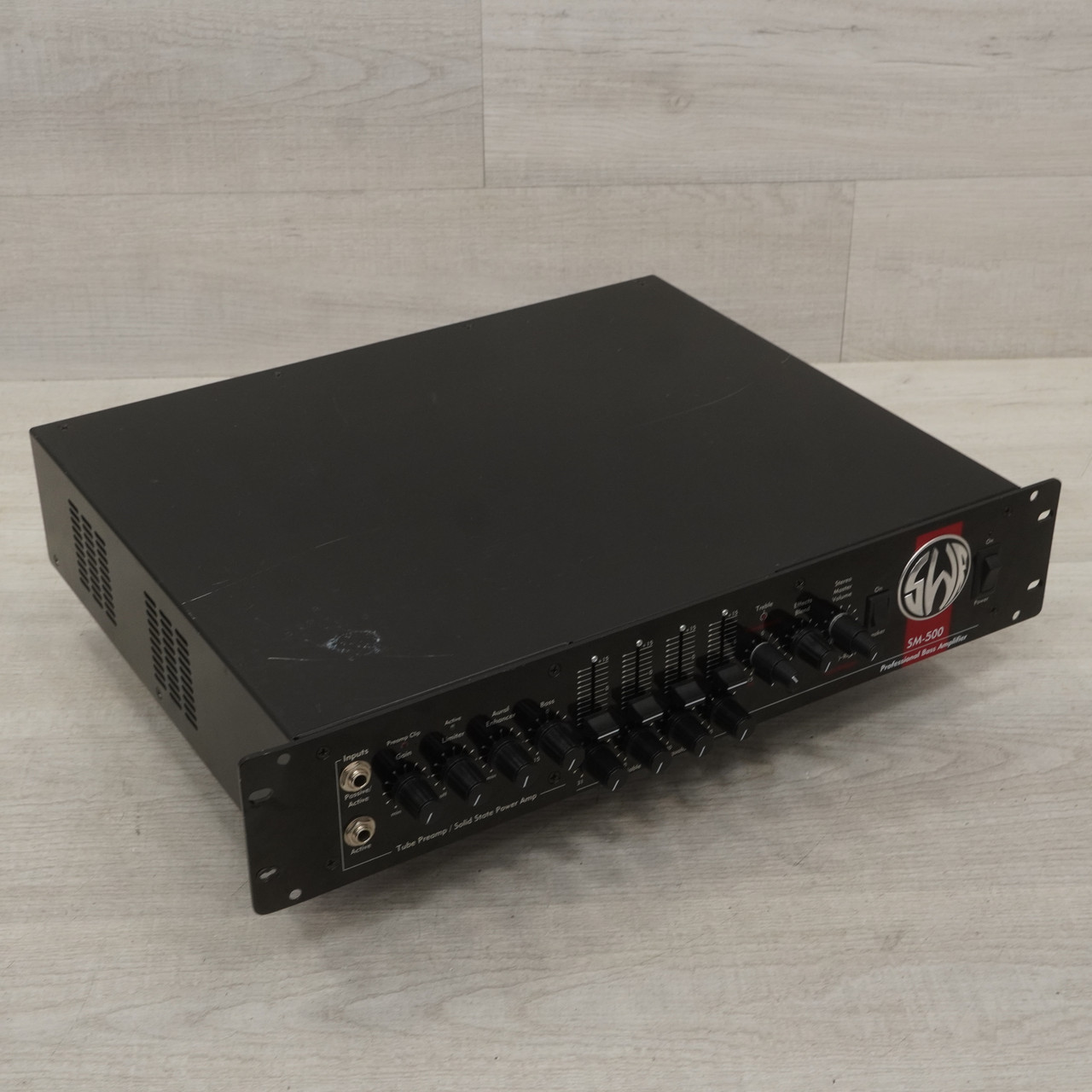 SWR ベースアンプSM500 SWR SM-500 Bass Amp Head w/ Gator rack mount bag Tube pre-amp
