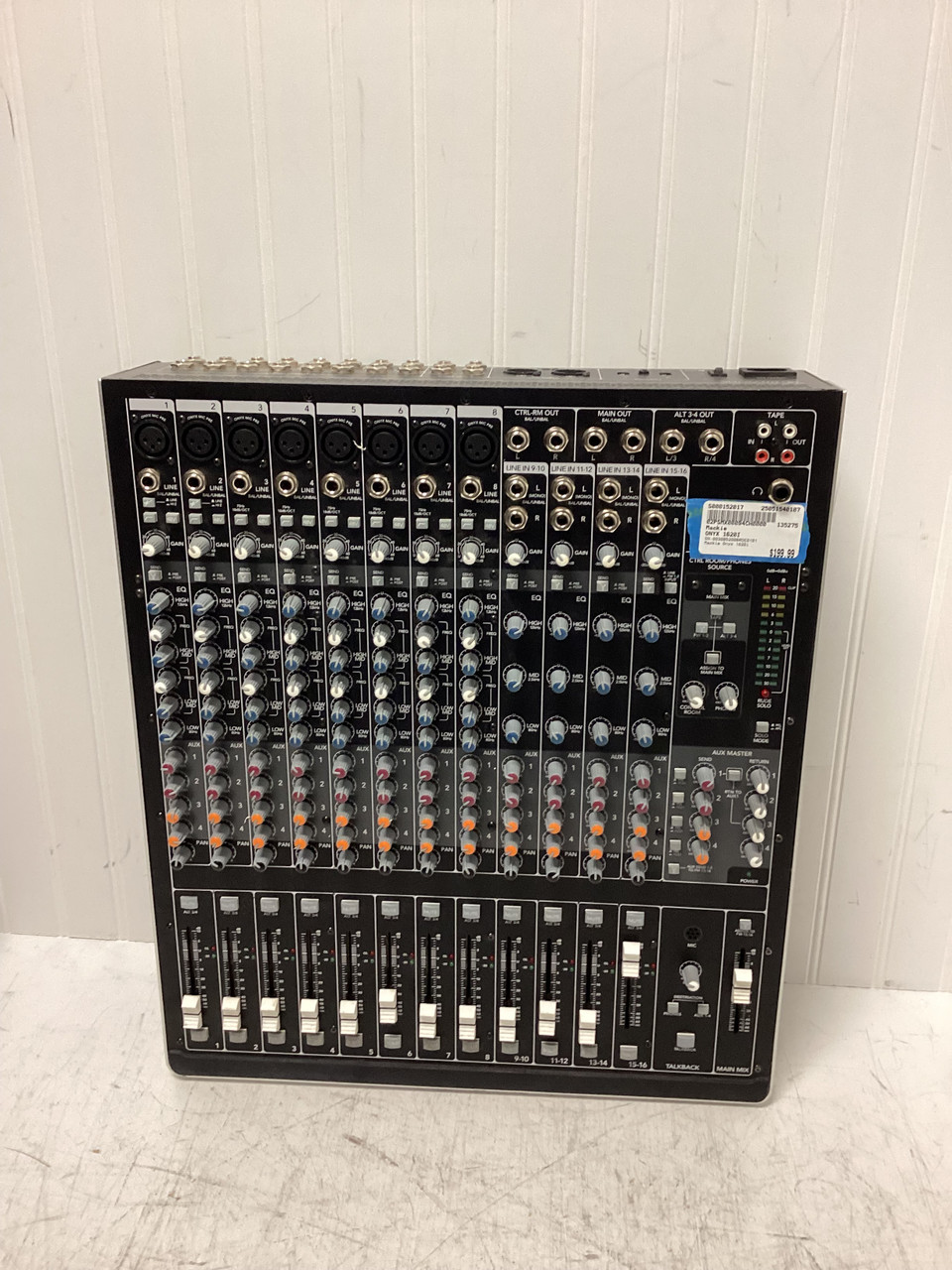Used Mackie ONYX 1620I Mixing Console