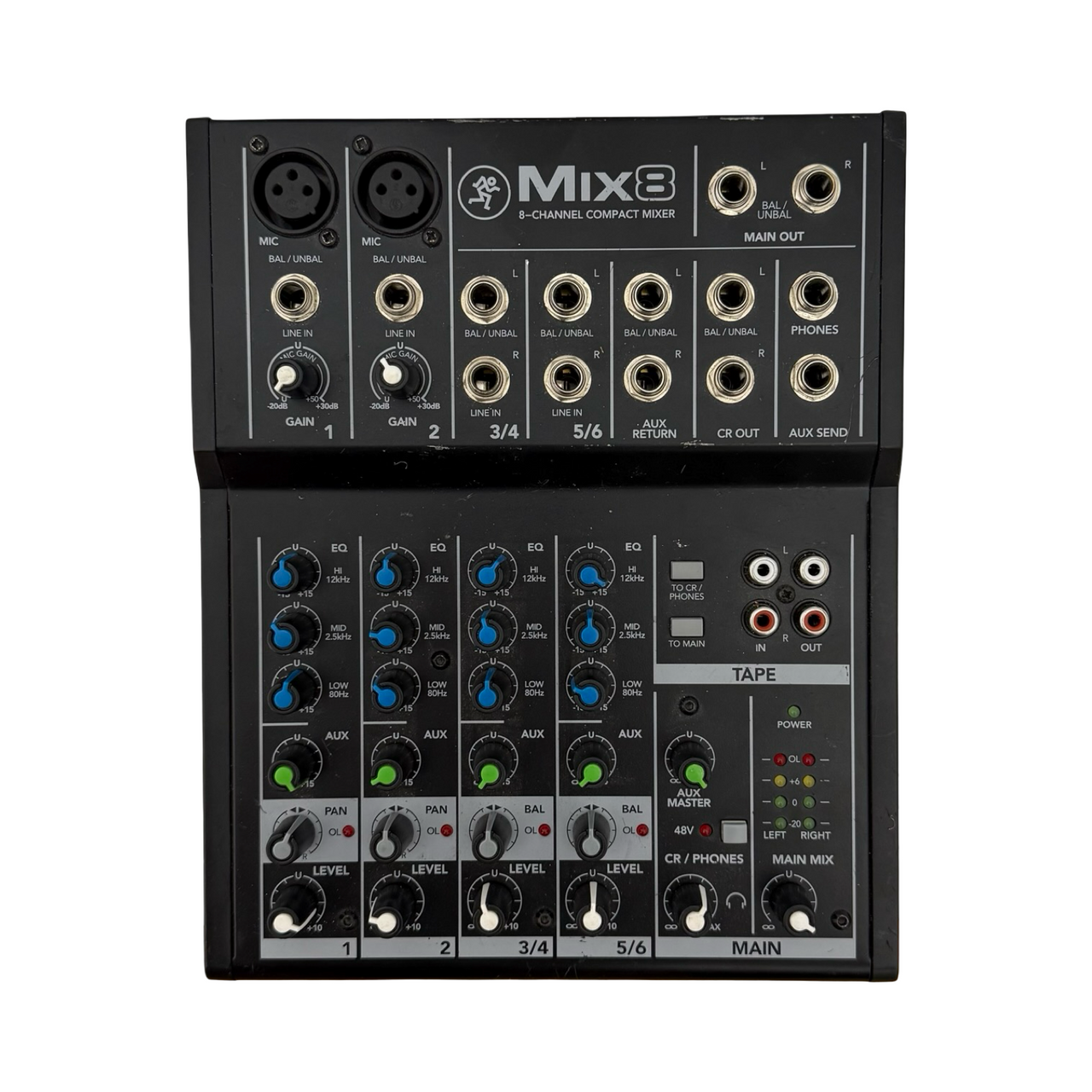 Used Mackie MIX8 8-CHANNEL COMPACT MIXER Compact Mixer