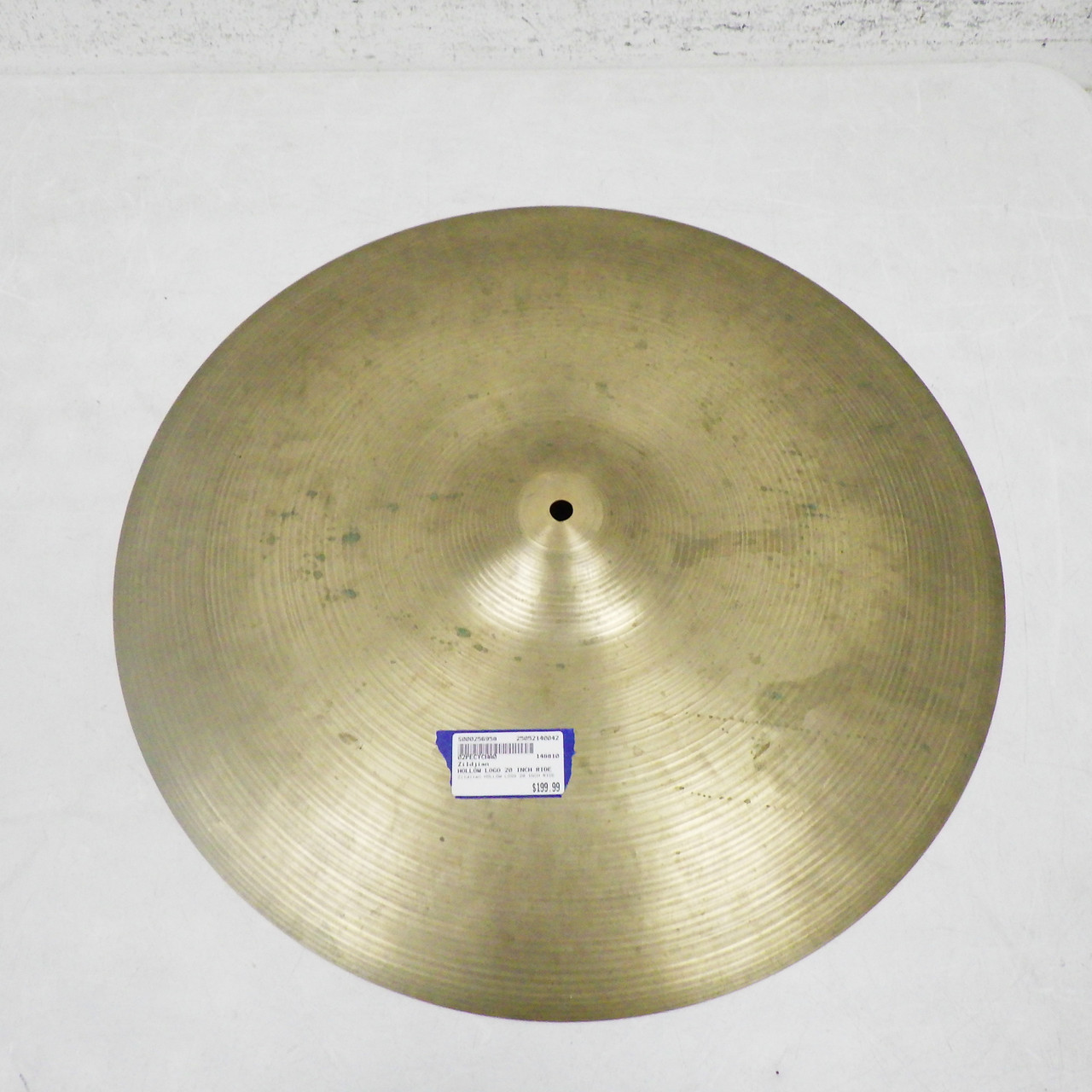 Used Zildjian HOLLOW LOGO 20 INCH RIDE Vintage Ride Cymbal 20