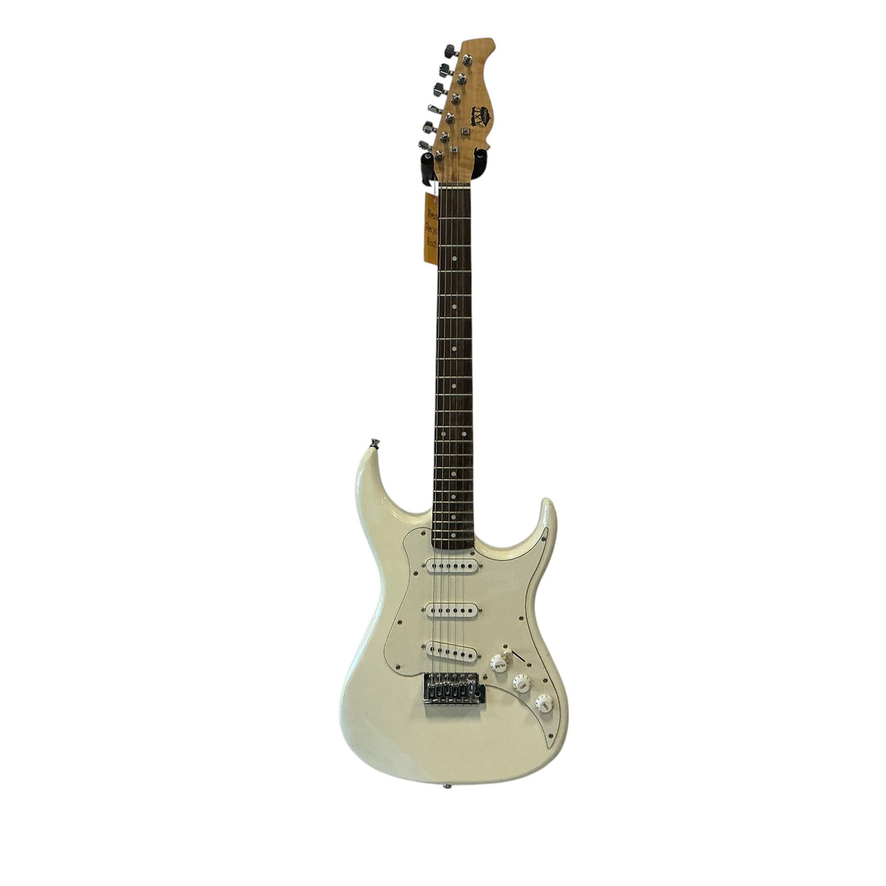 Used Axl STRAT SUPER Pointy Electric Guitar White 6-String