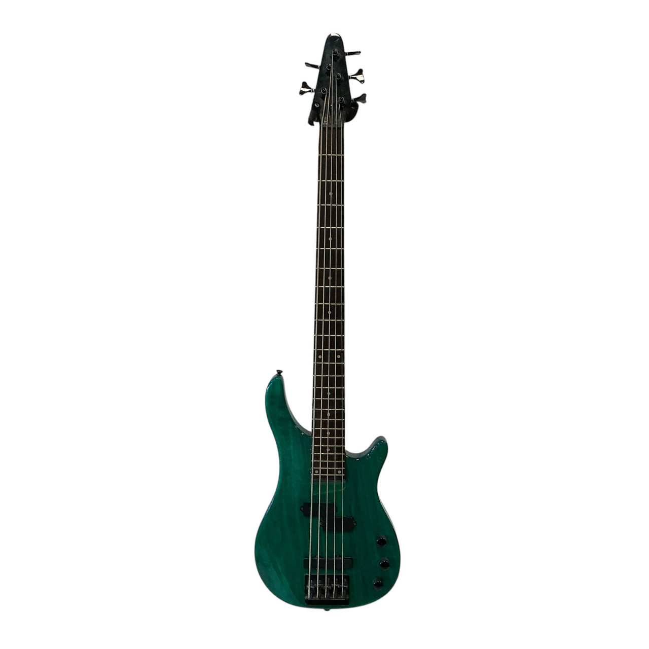 Used Jay Turser 5 STRING BASS J Type Bass Guitar Green 5-String