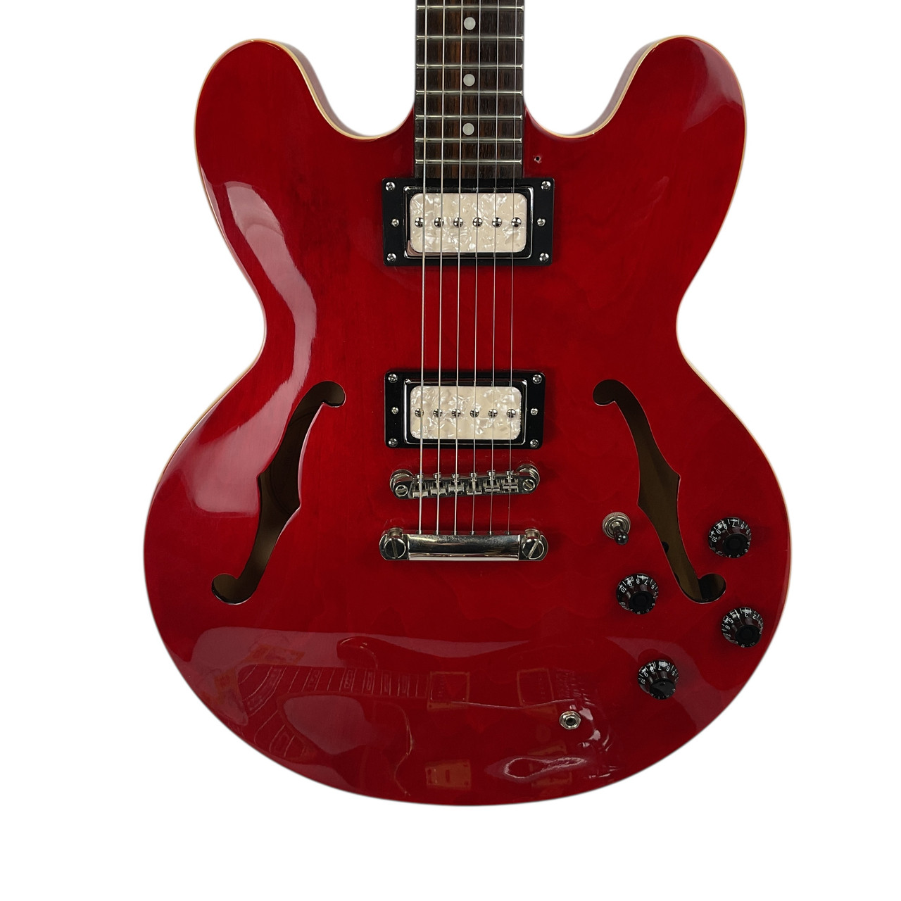 ギター Epiphone dot Epiphone Dot Archtop Semi-Hollow Electric Guitar - Vintage