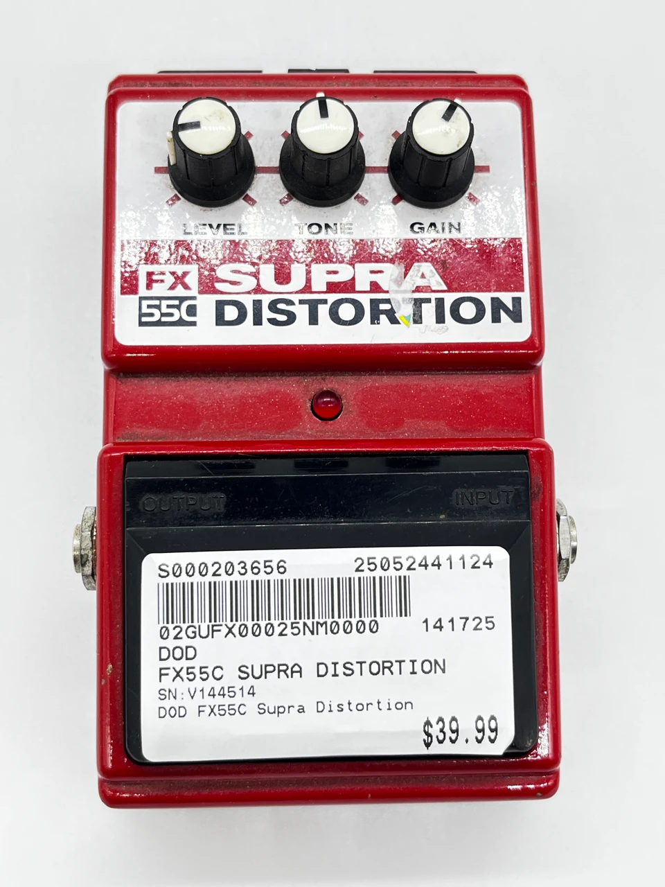 Used DOD FX55C SUPRA DISTORTION Distortion Pedal