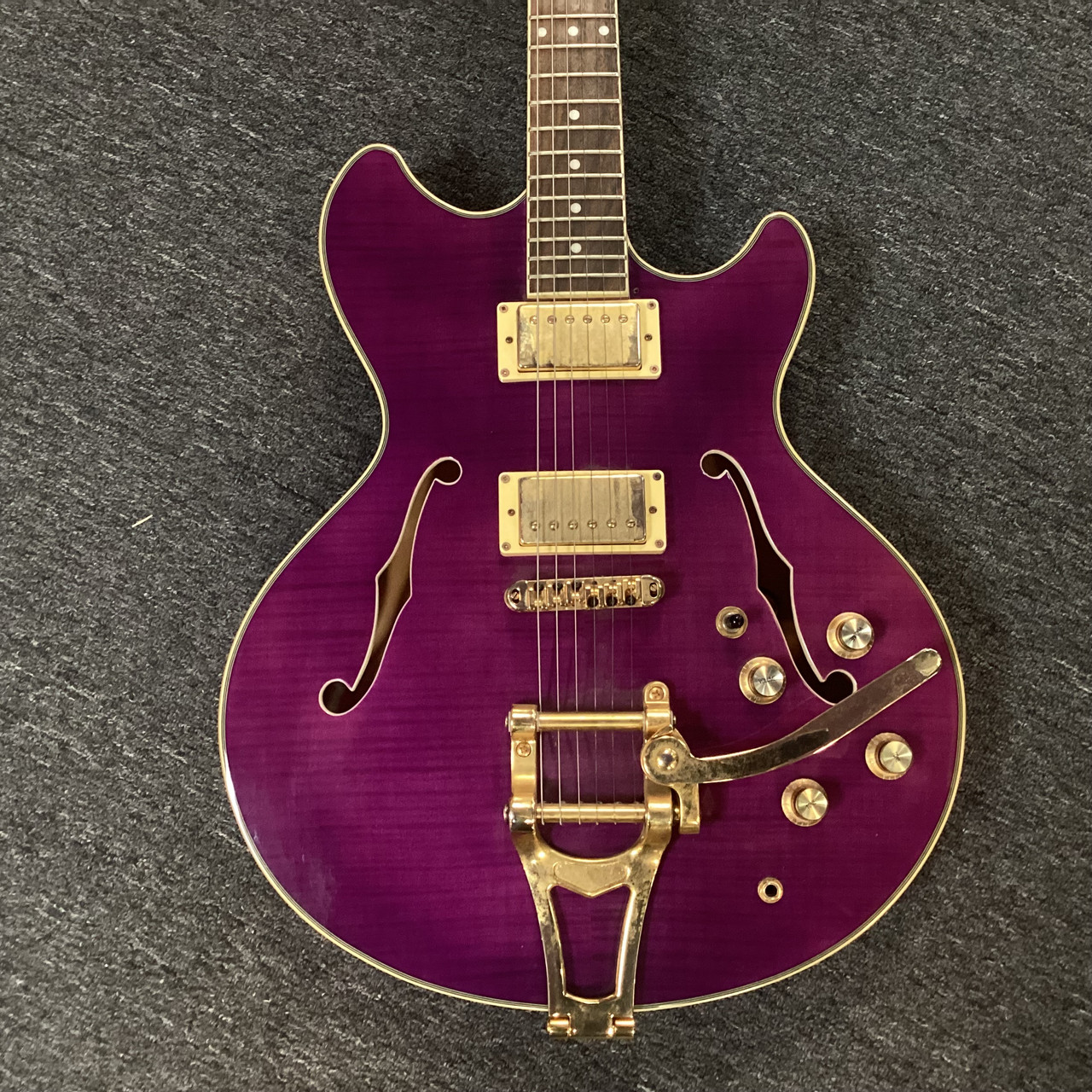 Used Jay Turser SEMI HOLLOW Semi-Hollow Electric Guitar Purple 6
