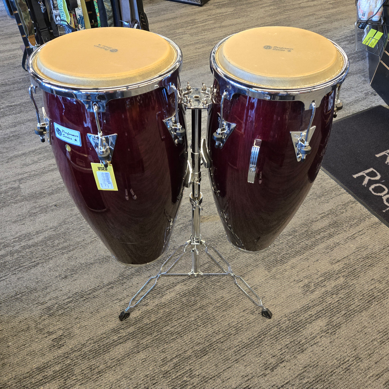 LP(Latin Percussion) ラップトップコンガ LP1465 Used Latin Percussion - LP PERFORMER CONGAS W/STAND Conga