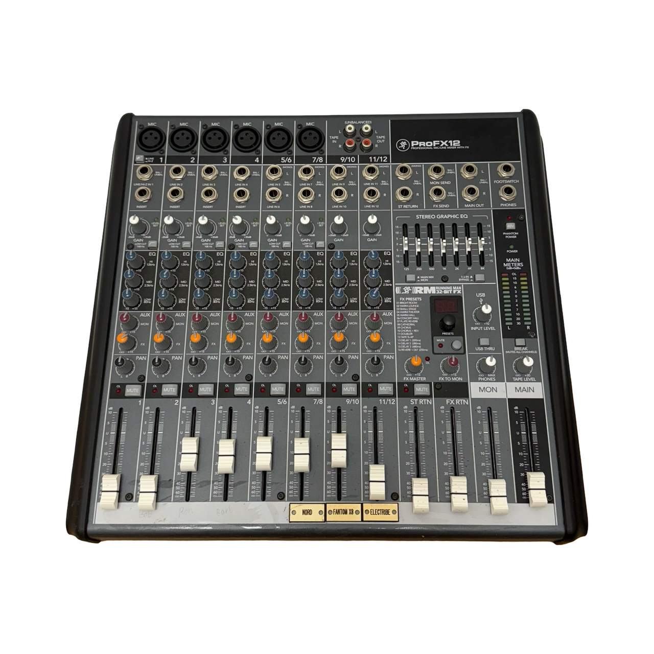 Mackie Mixer ProFX12 12-Channel USB Effects | with Analog 12