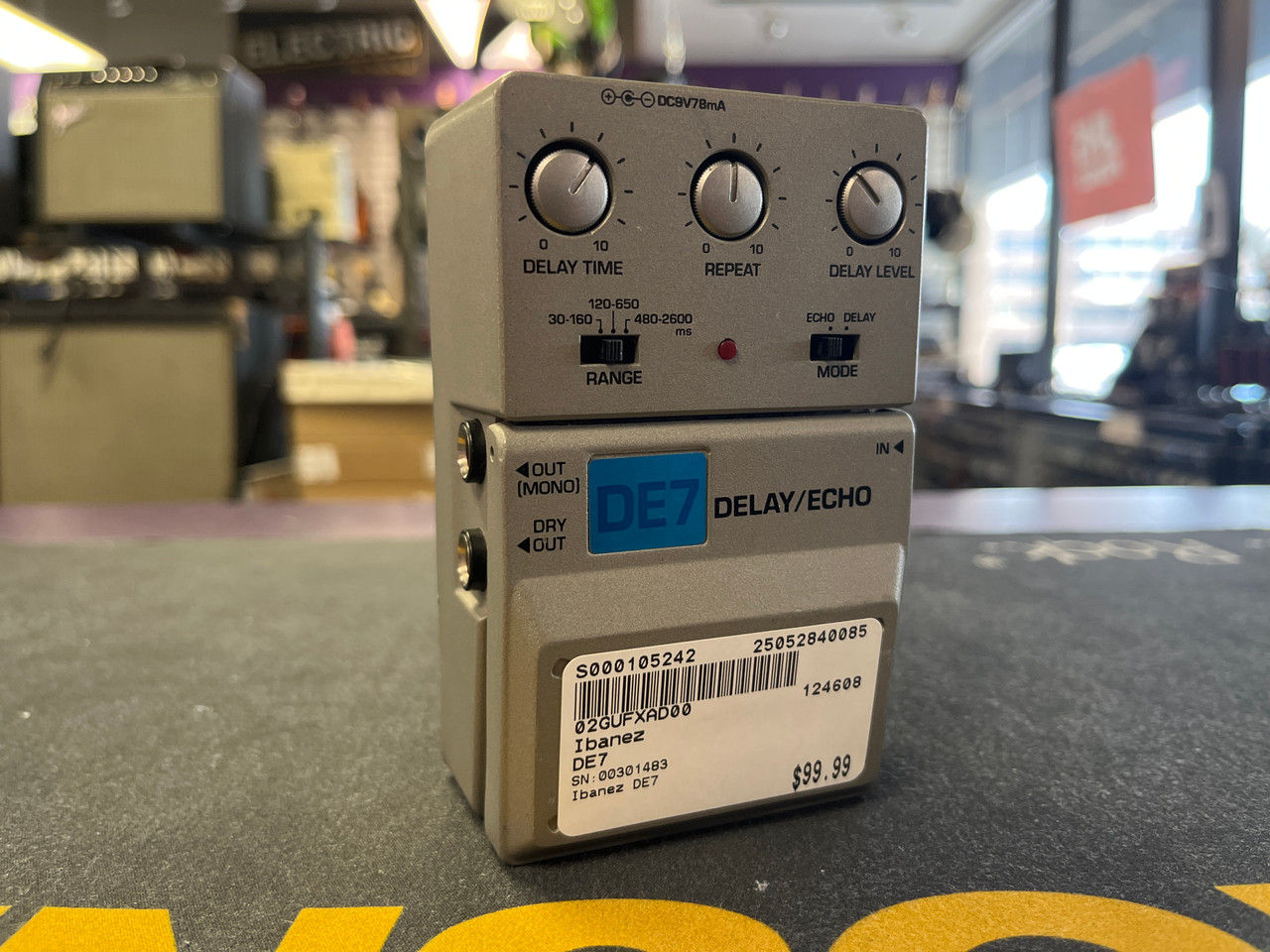Used Ibanez DE7 Guitar Effect