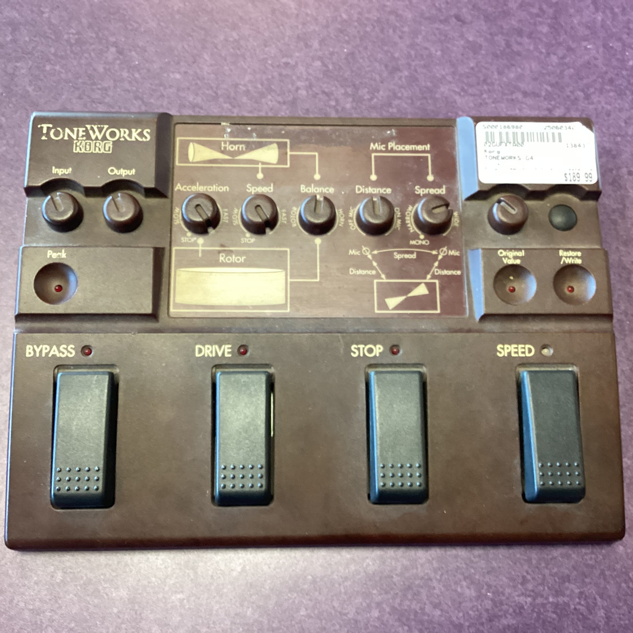 ロータリーシミュレーター　korg toneworks G4 KORG toneworks G4