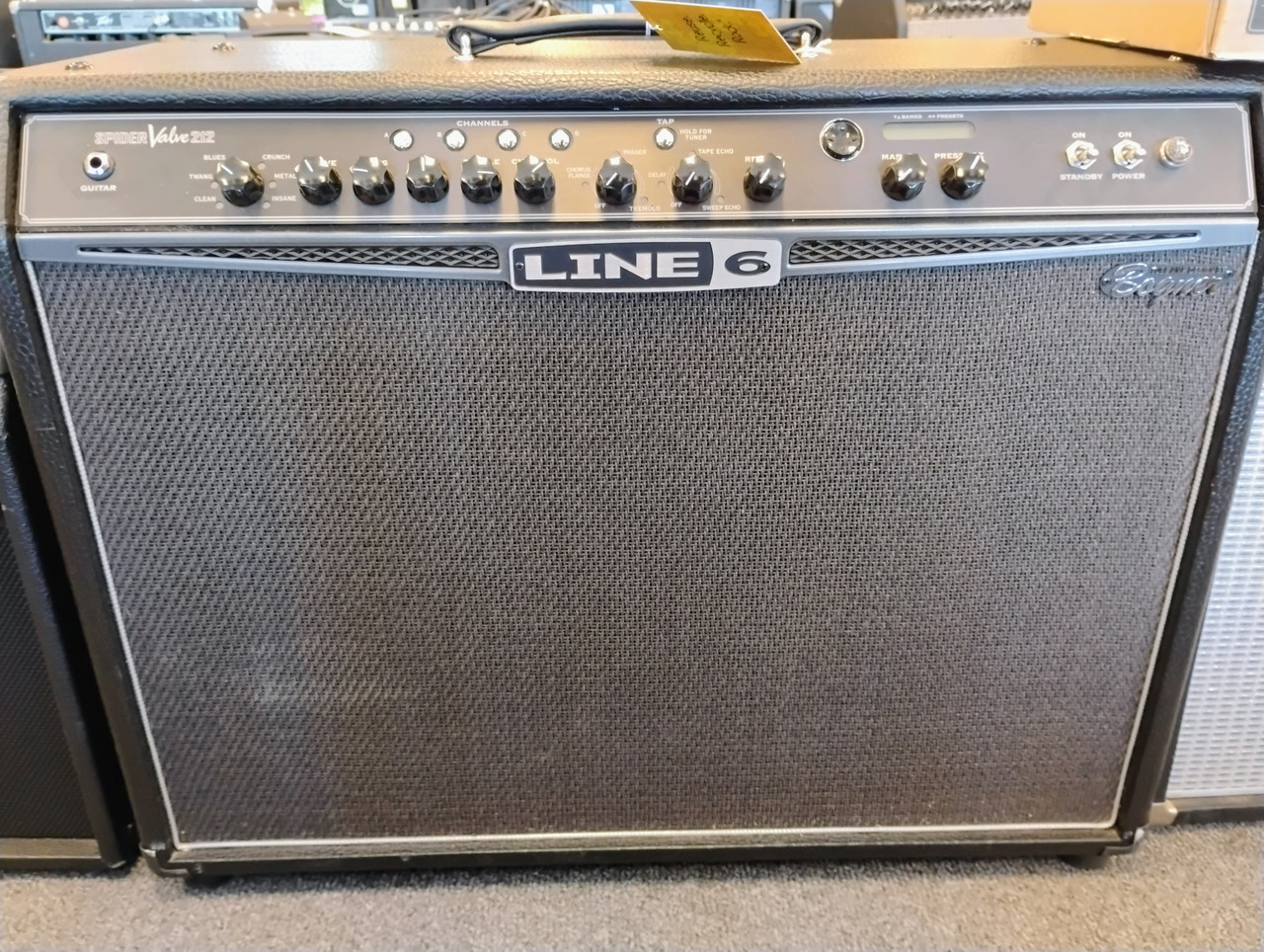 Used Line 6 SPIDER VALVE 212 W/FOOT SWITCH Tube Guitar Amp 2 x 12