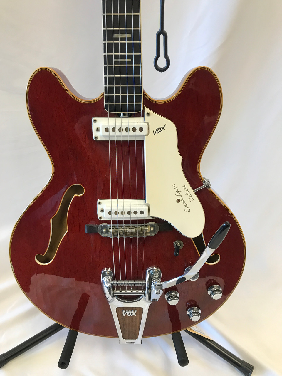 Used Vox SUPER LYNX DELUXE Vintage Semi-Hollow Electric Guitar Red