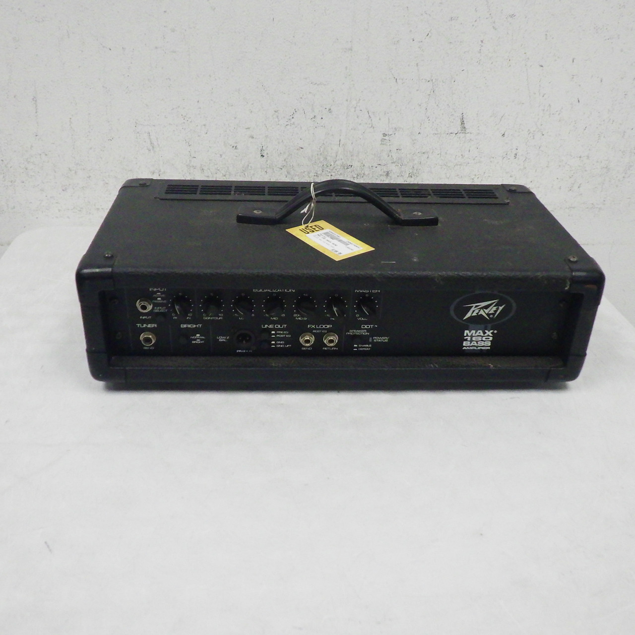Used Peavey MAX 160 BASS HEAD Solid State Rackmount Amplifier Head