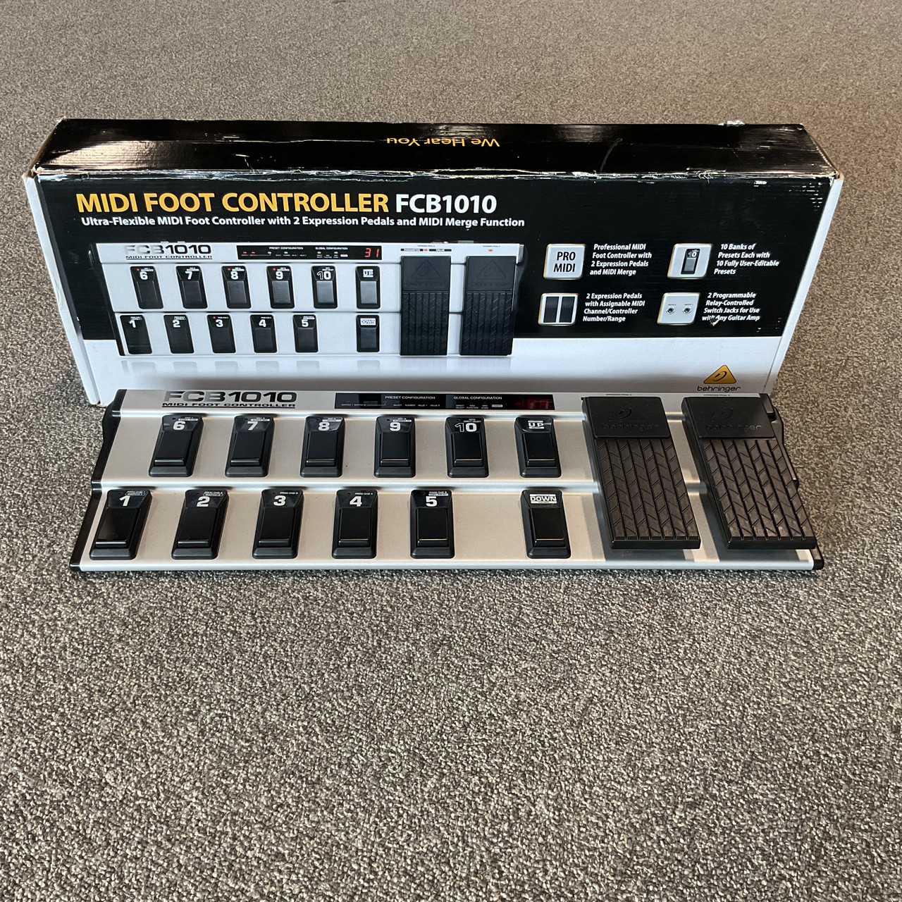 Used BEHRINGER FCB1010 MIDI FOOT CTRL